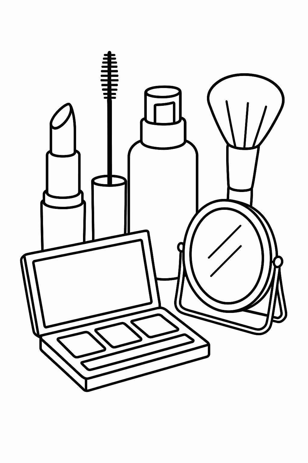 Kit basico min para colorir — desenho para imprimir