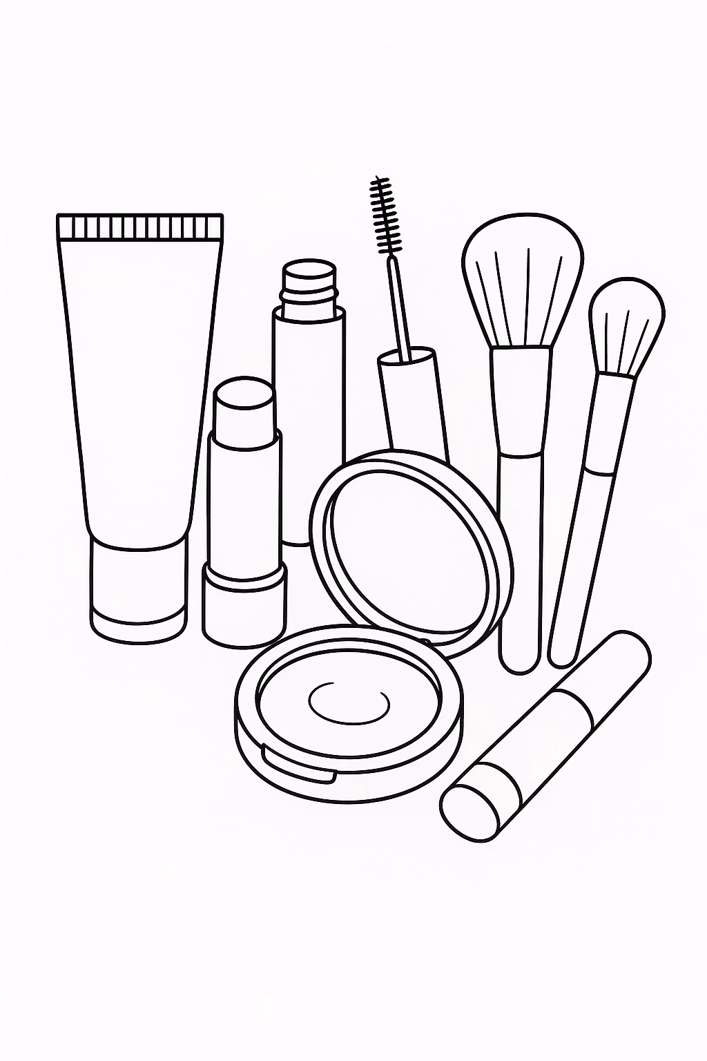 Kit natural min para colorir — desenho para imprimir