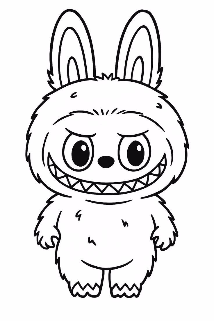 Labubu2 para colorir — desenho para imprimir