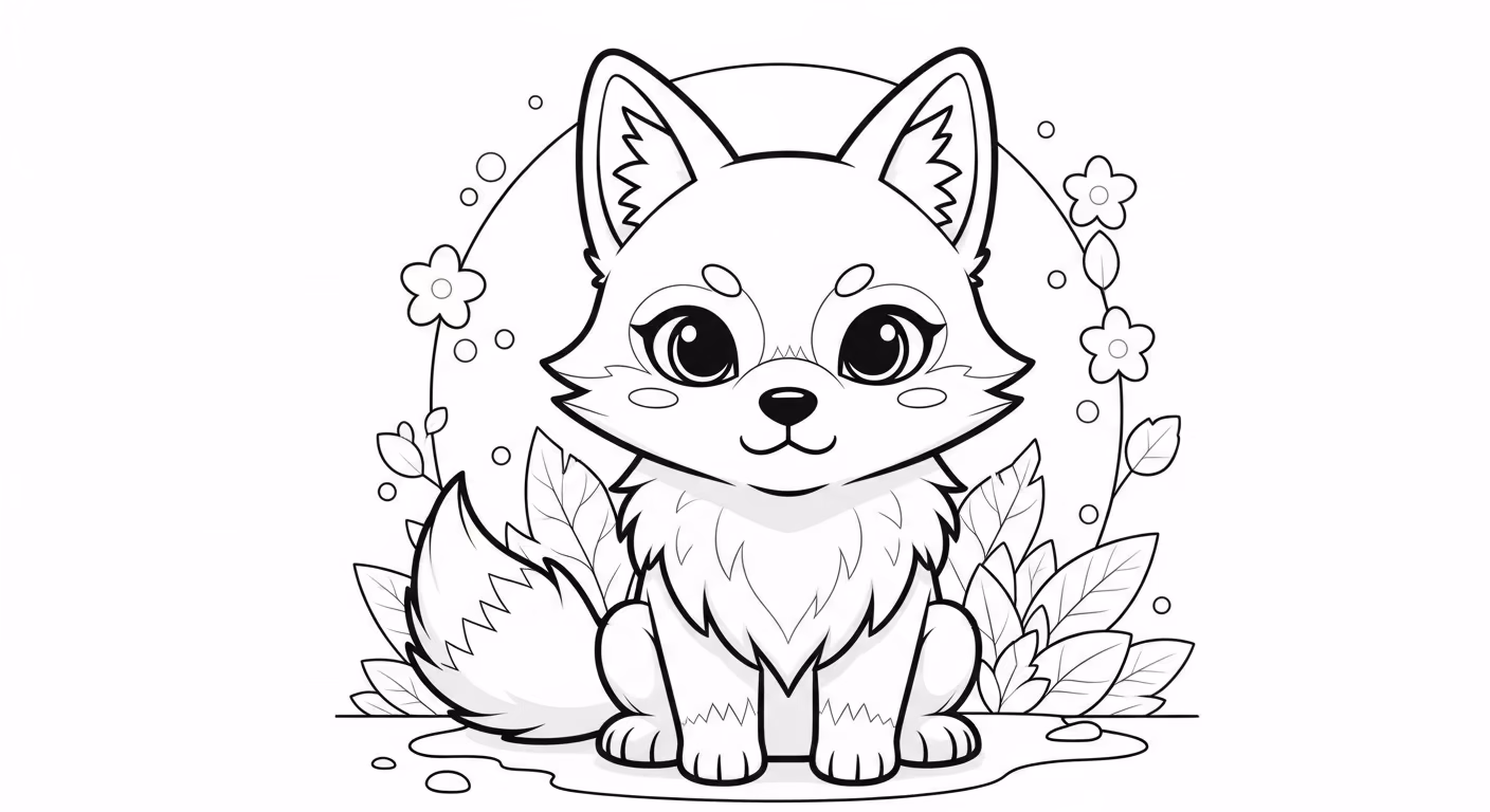 Lobo para colorir — desenho para imprimir