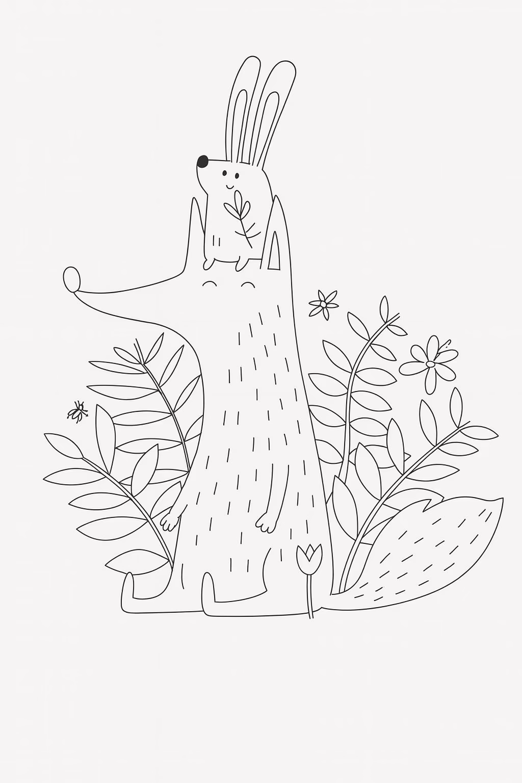 Lobo para colorir — desenho para imprimir