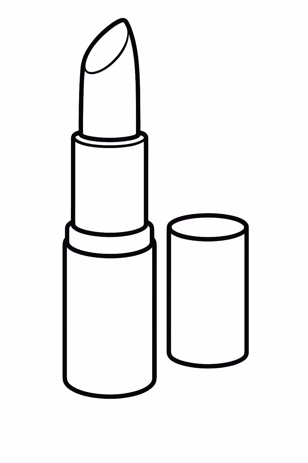 Maquiagem para colorir — desenho para imprimir