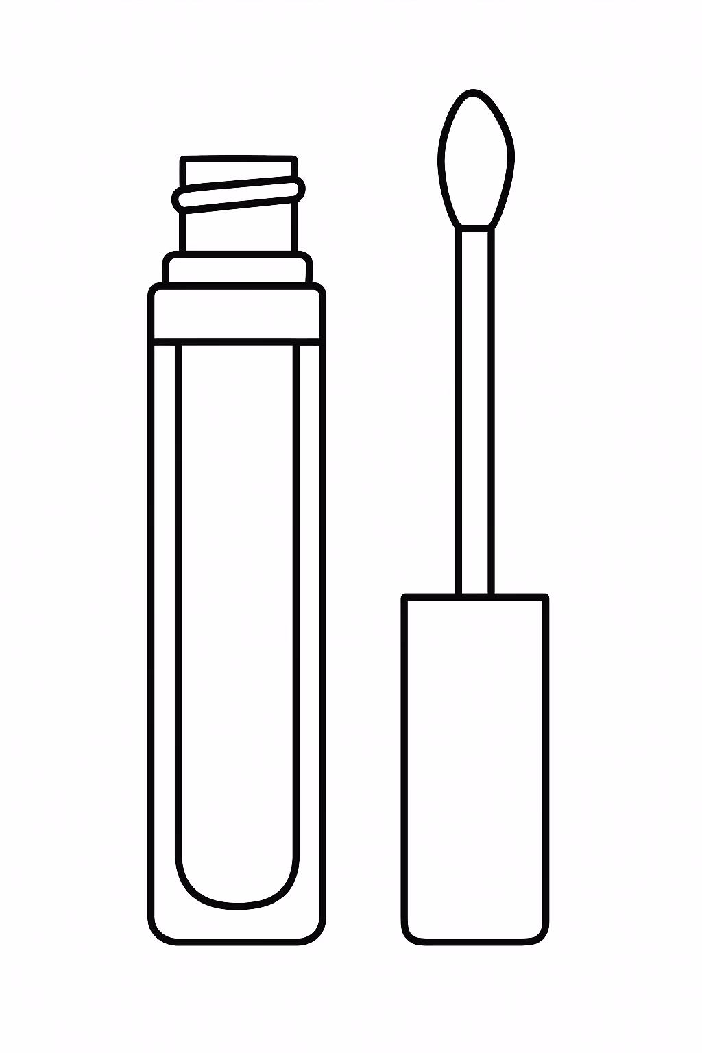 Maquiagem para colorir — desenho para imprimir