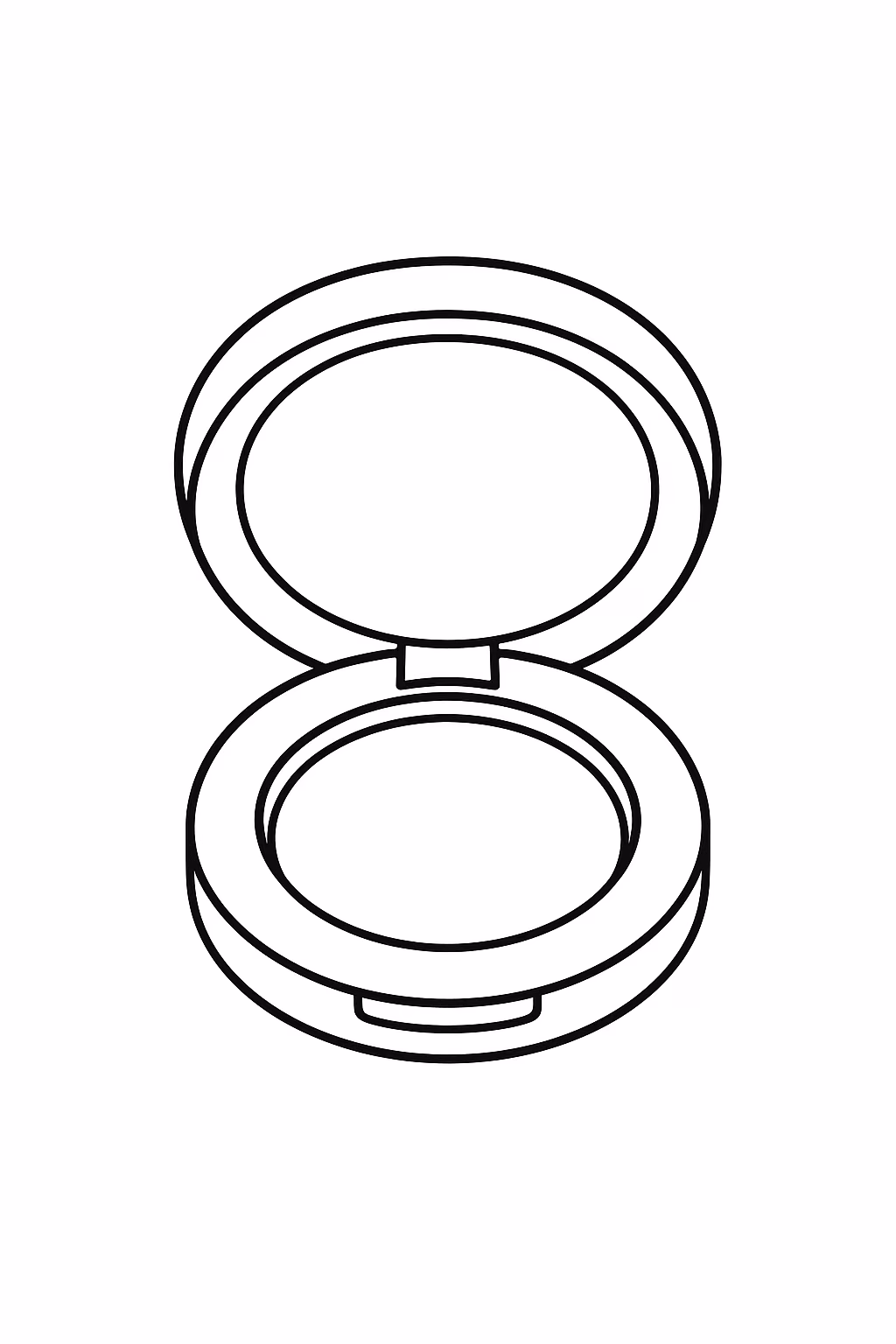 Maquiagem para colorir — desenho para imprimir