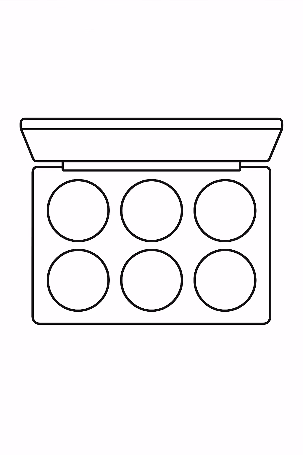 Maquiagem para colorir — desenho para imprimir