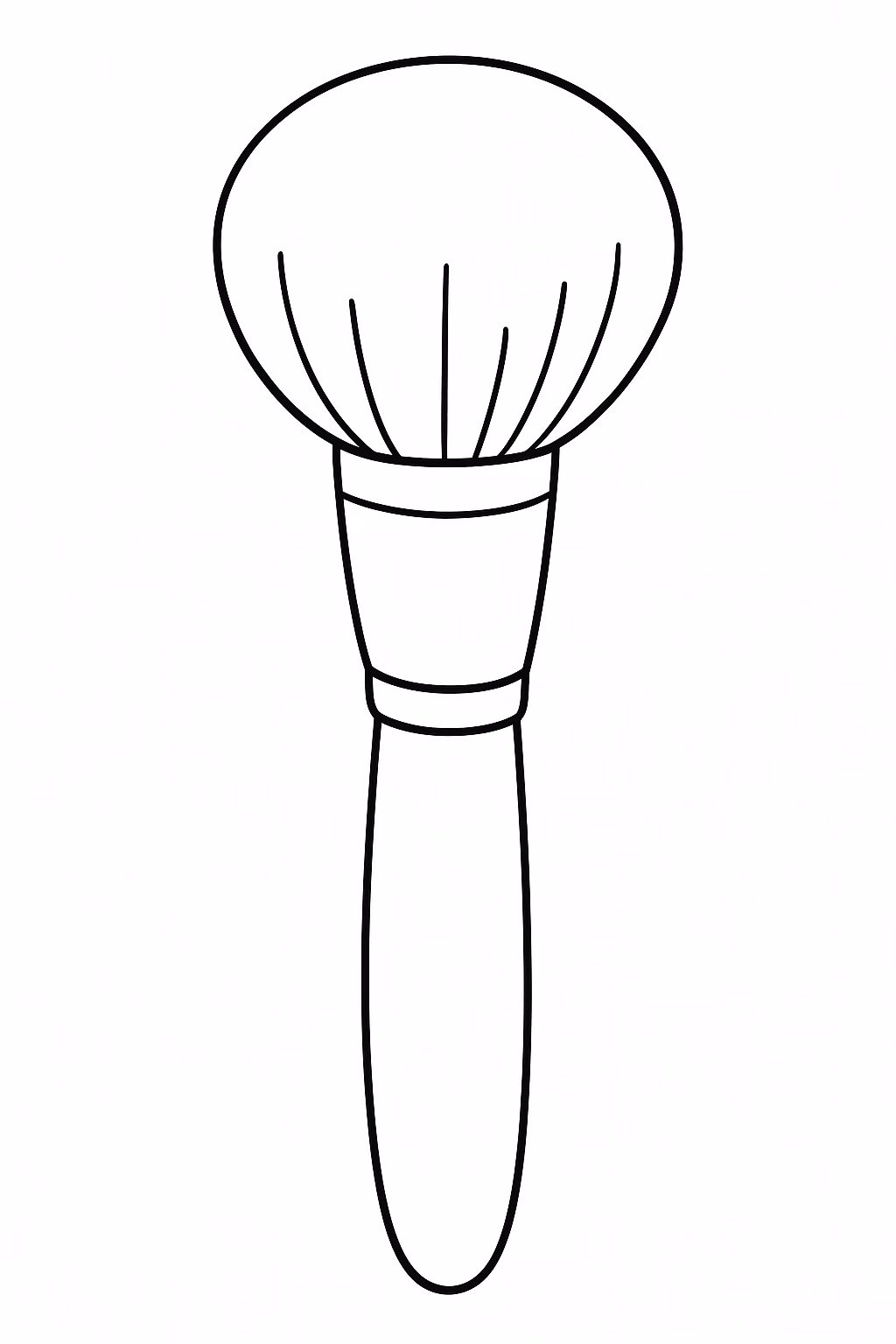 Maquiagem para colorir — desenho para imprimir