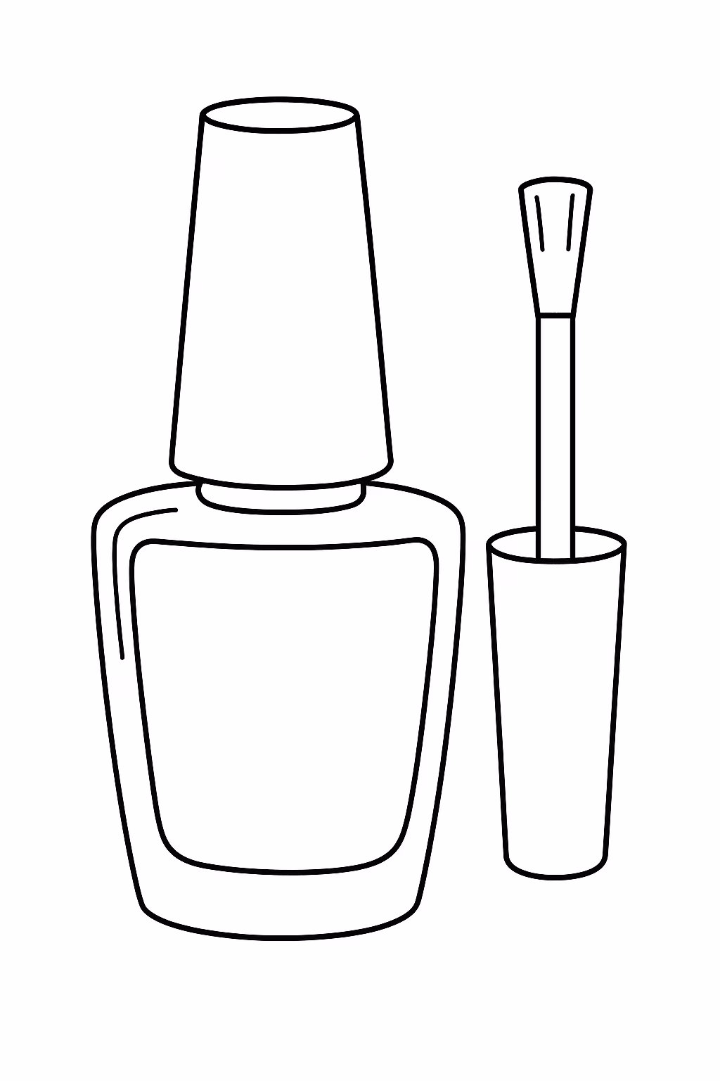 Maquiagem para colorir — desenho para imprimir
