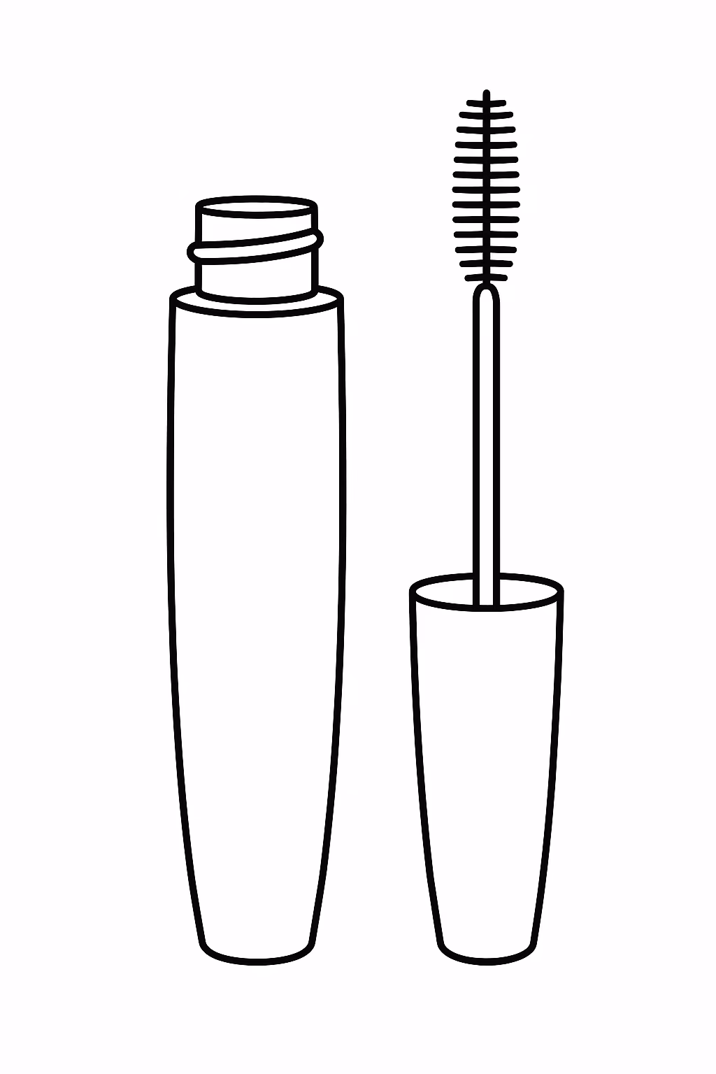 Maquiagem para colorir — desenho para imprimir