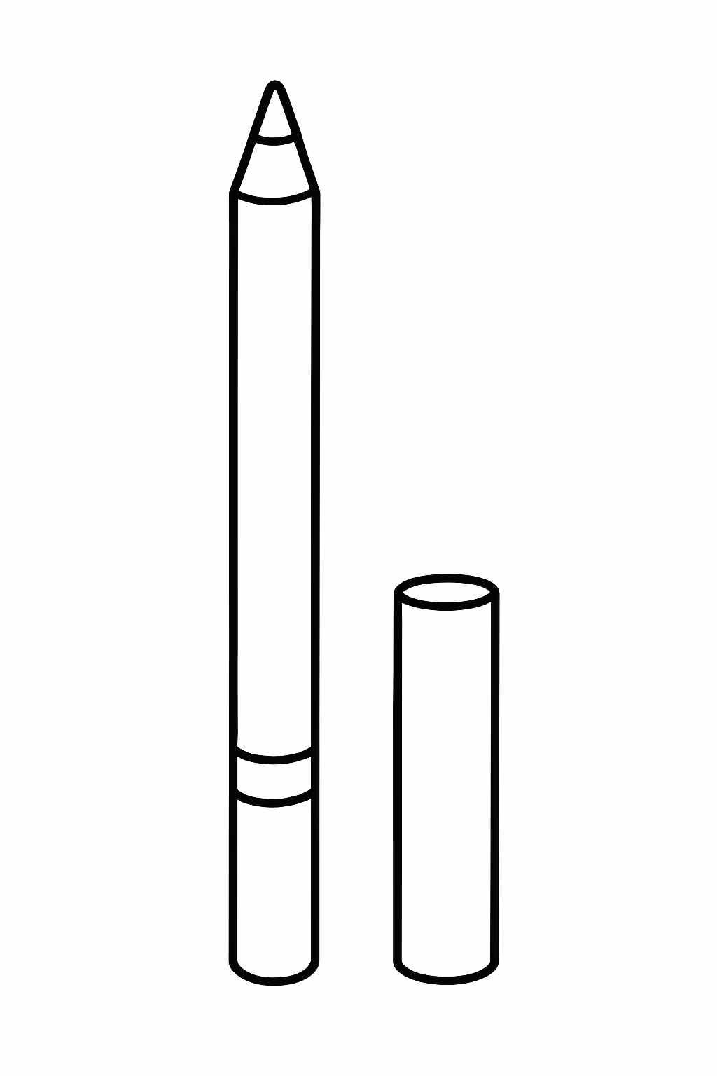 Maquiagem para colorir — desenho para imprimir