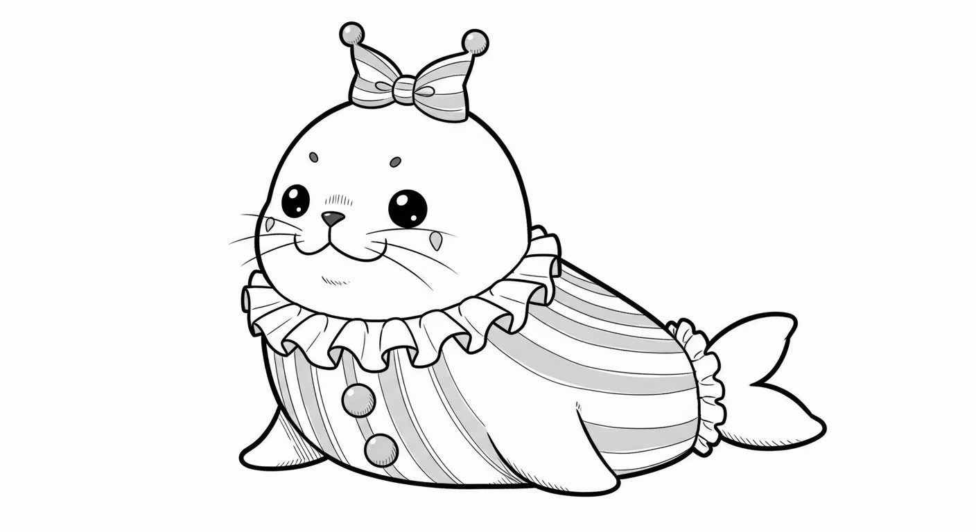 Palhaco para colorir — desenho para imprimir