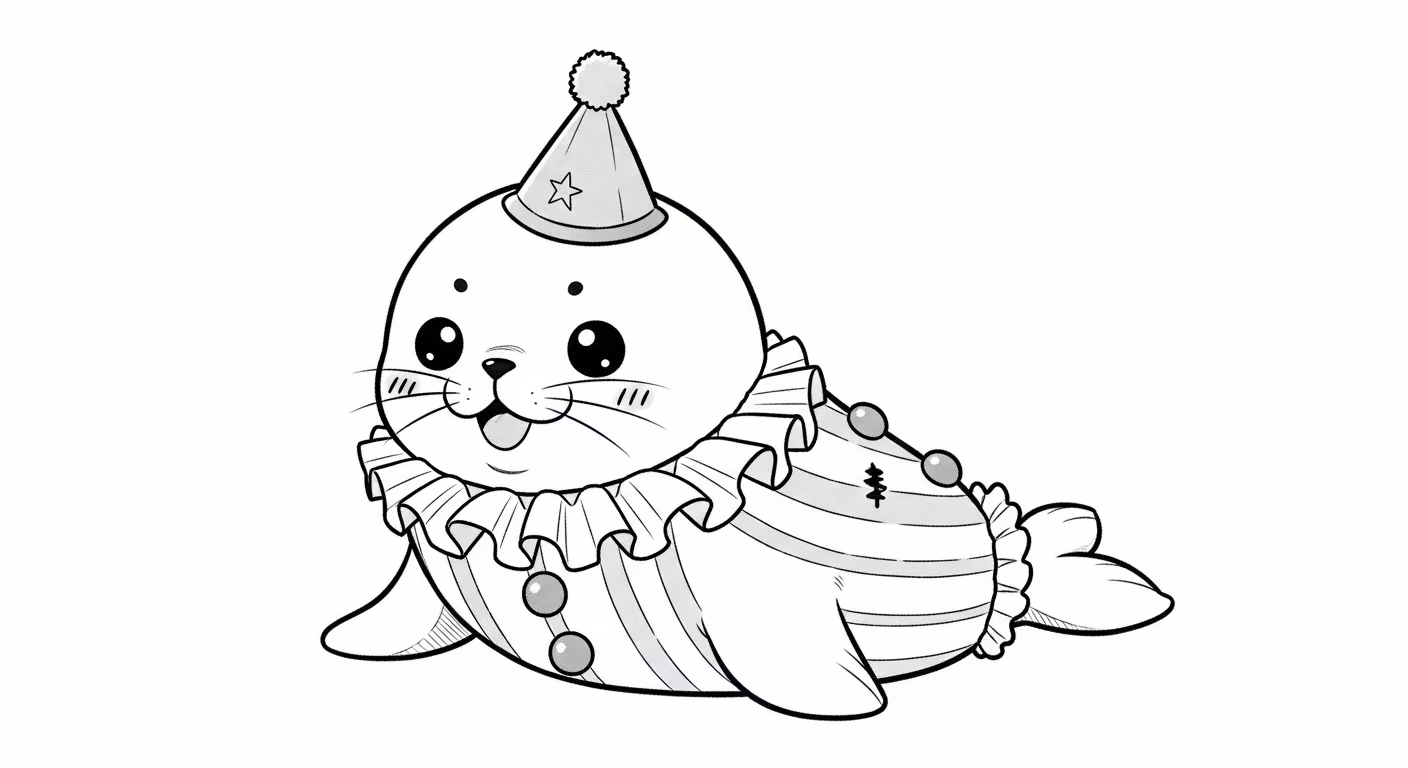 Palhaco para colorir — desenho para imprimir