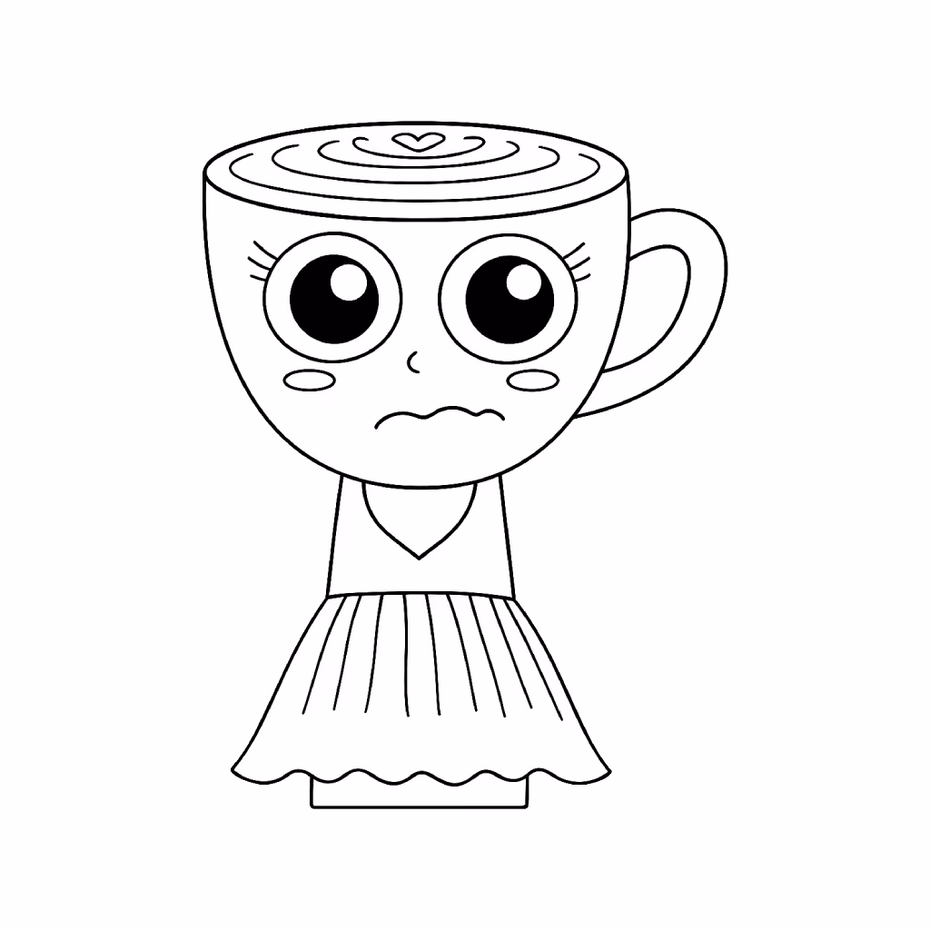 Brainrot para colorir — desenho para imprimir