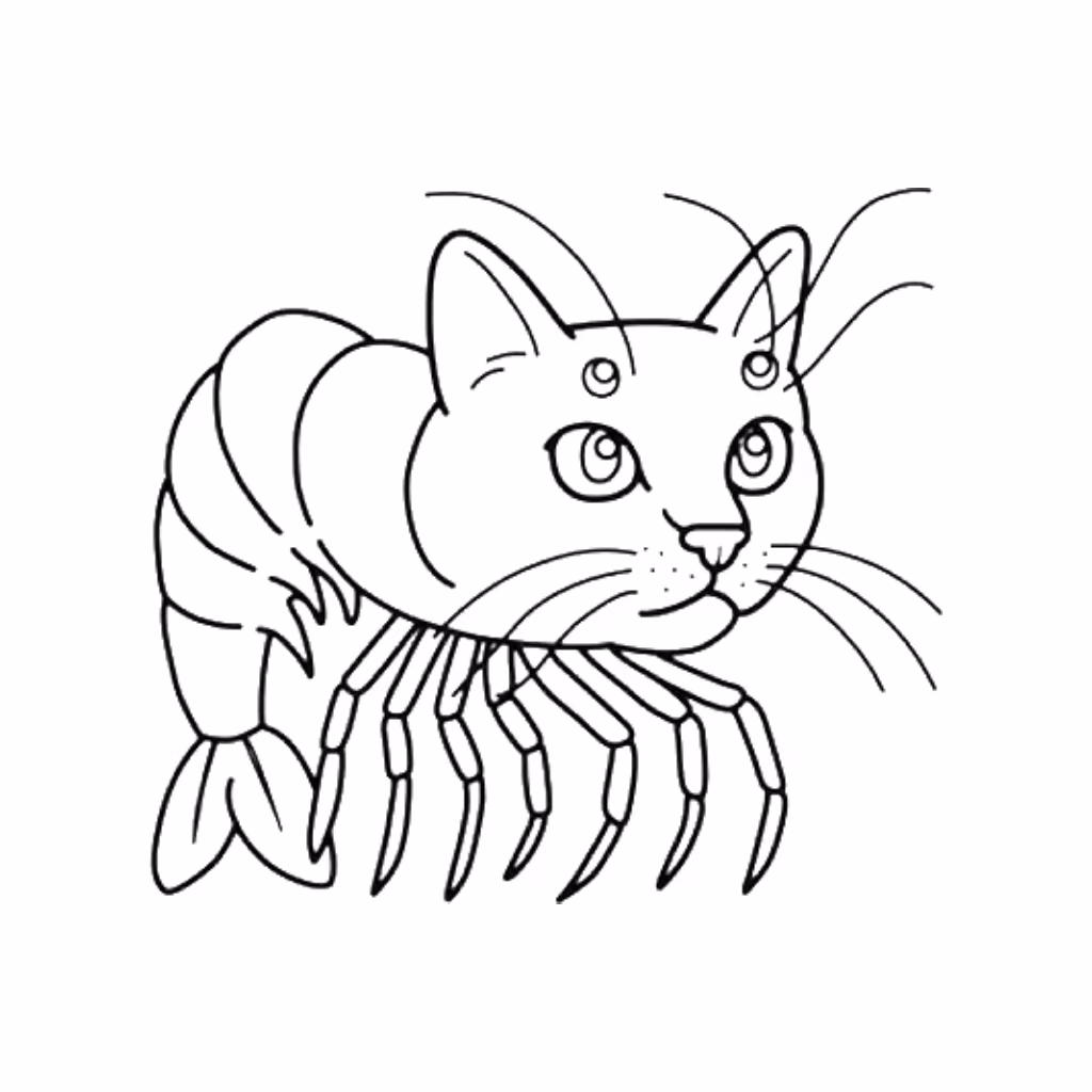 Brainrot para colorir — desenho para imprimir