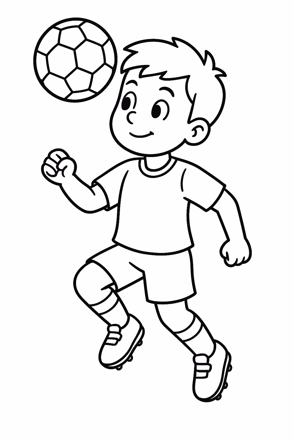Jogador para colorir — desenho para imprimir