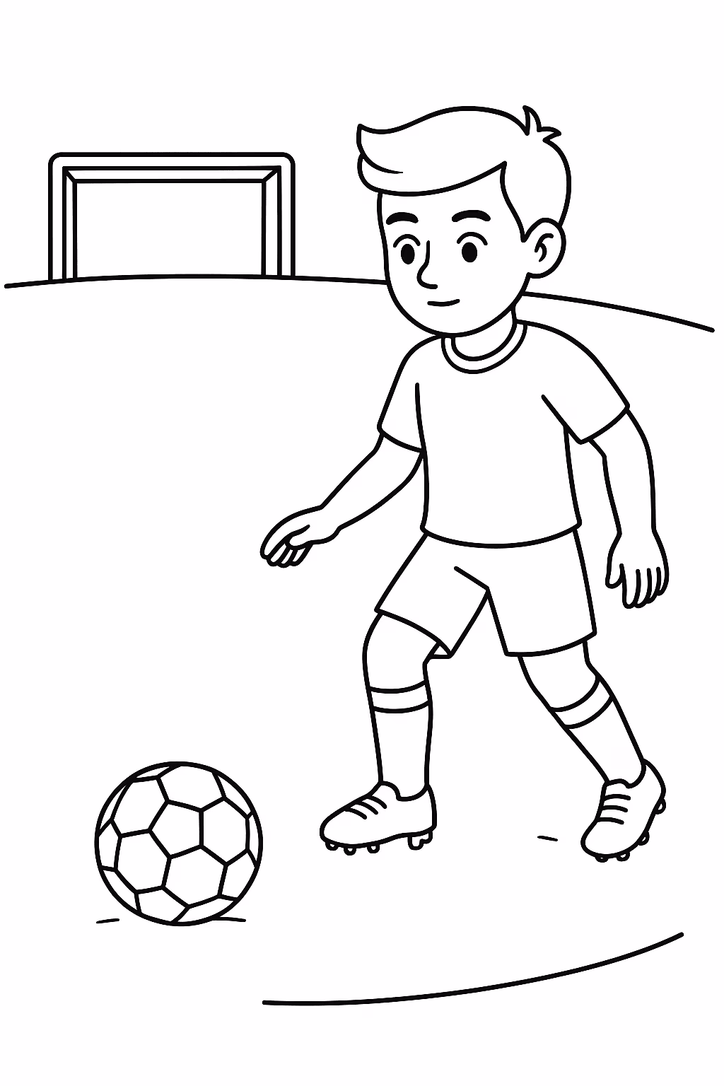 Jogador falta para colorir — desenho para imprimir