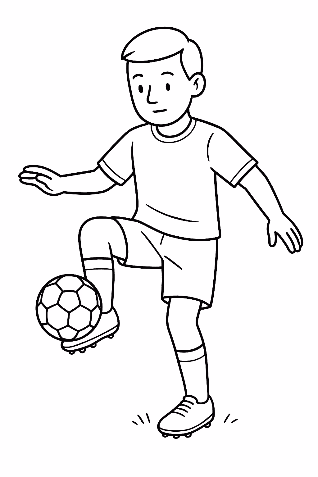 Jogador equilibrio para colorir — desenho para imprimir
