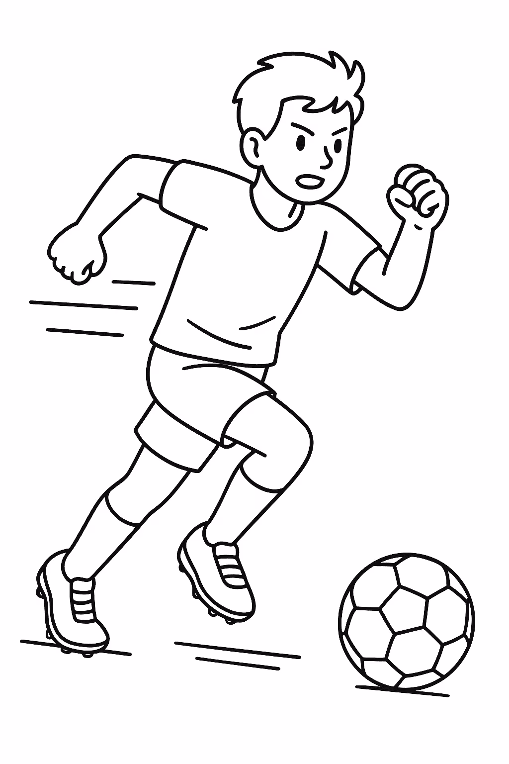 Jogador velocidade para colorir — desenho para imprimir