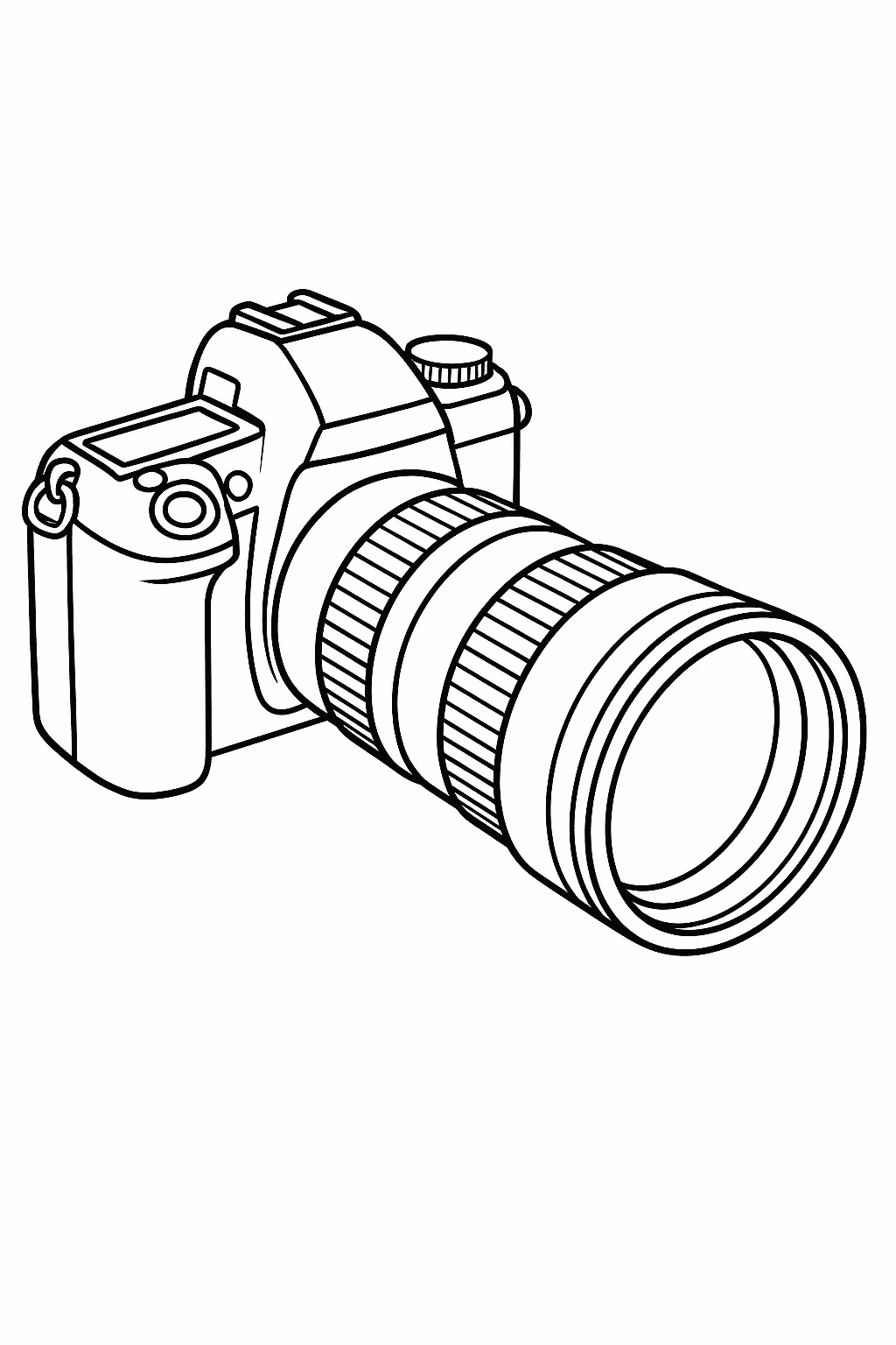 Safari camera para colorir — desenho para imprimir