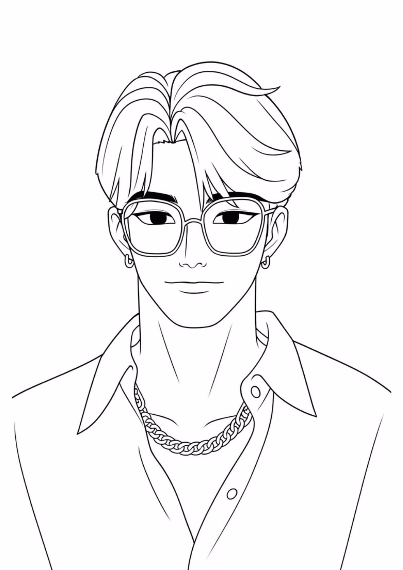 Saja boys e para colorir — desenho para imprimir