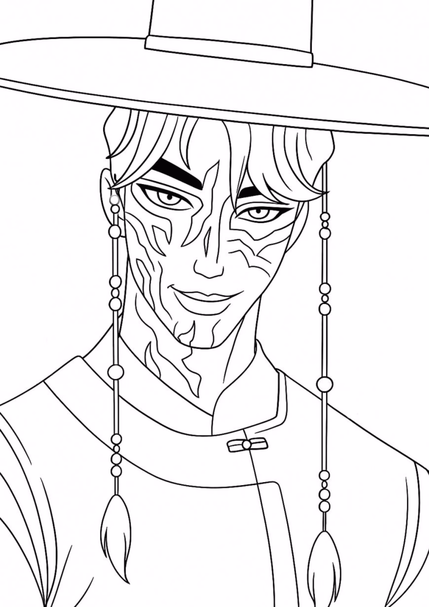 Saja boys e para colorir — desenho para imprimir