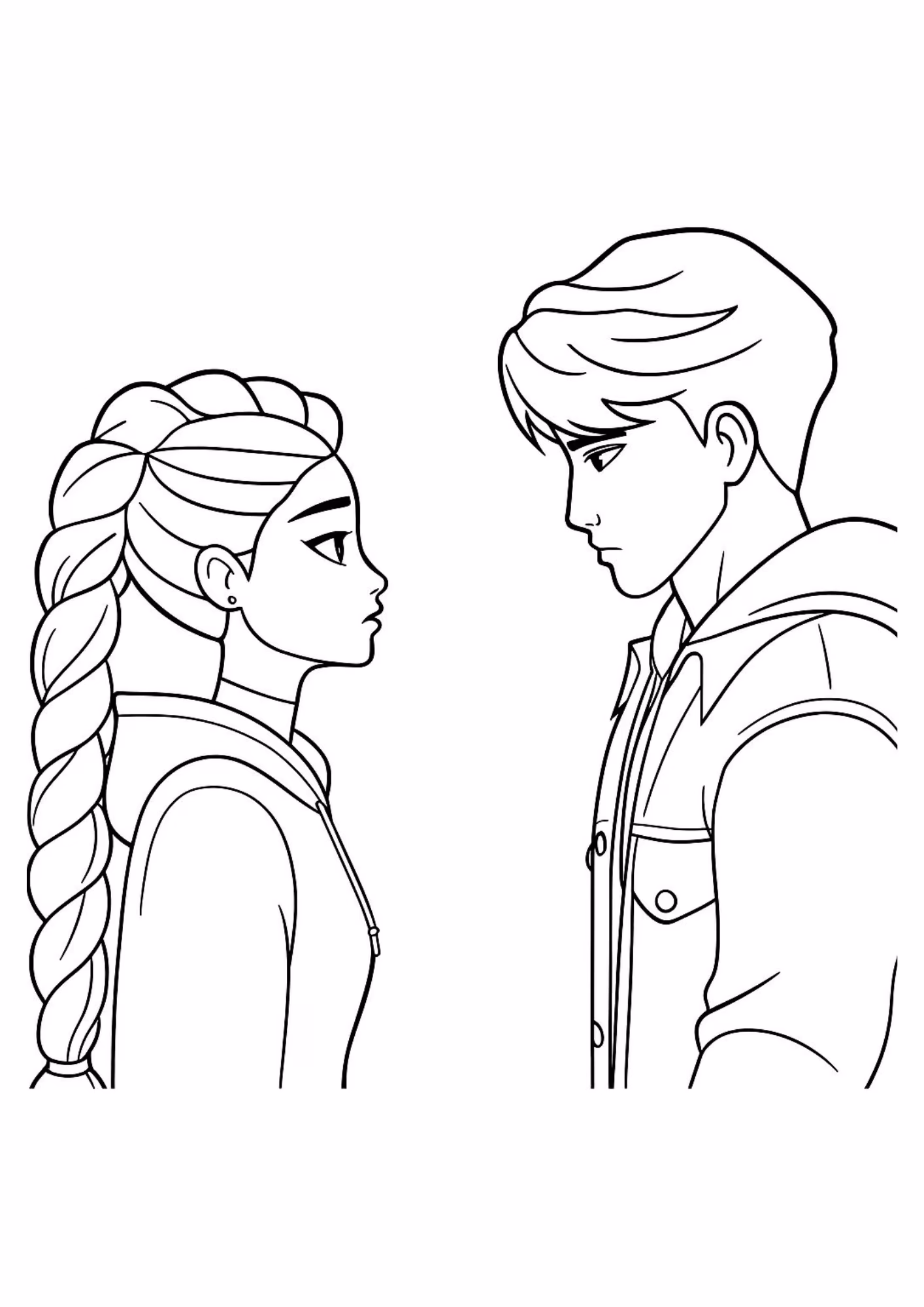 Saja boys e para colorir — desenho para imprimir
