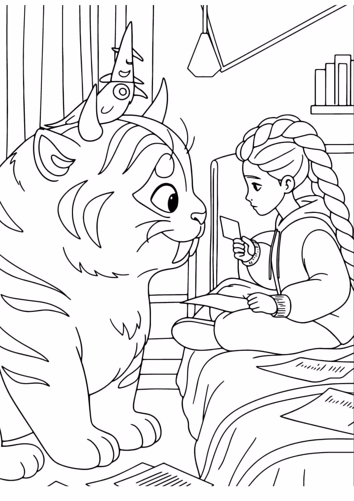 Guerreiras do kpop e para colorir — desenho para imprimir