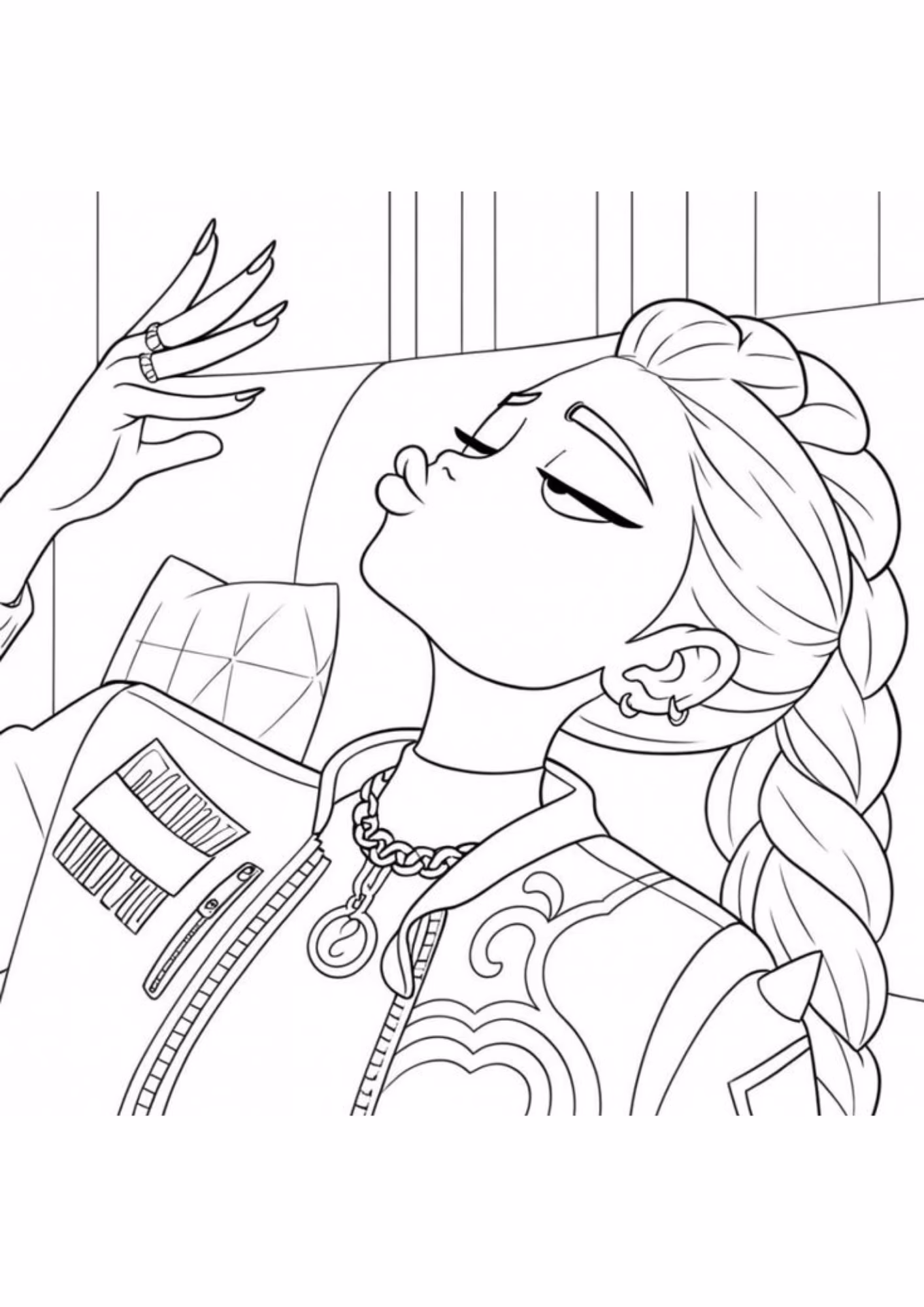 Guerreiras do kpop e para colorir — desenho para imprimir