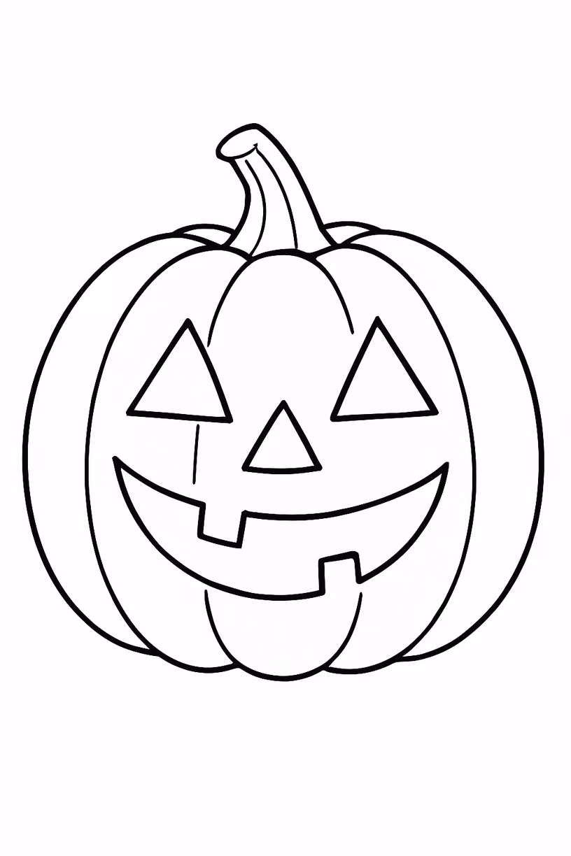 Halloween abobora para colorir — desenho para imprimir