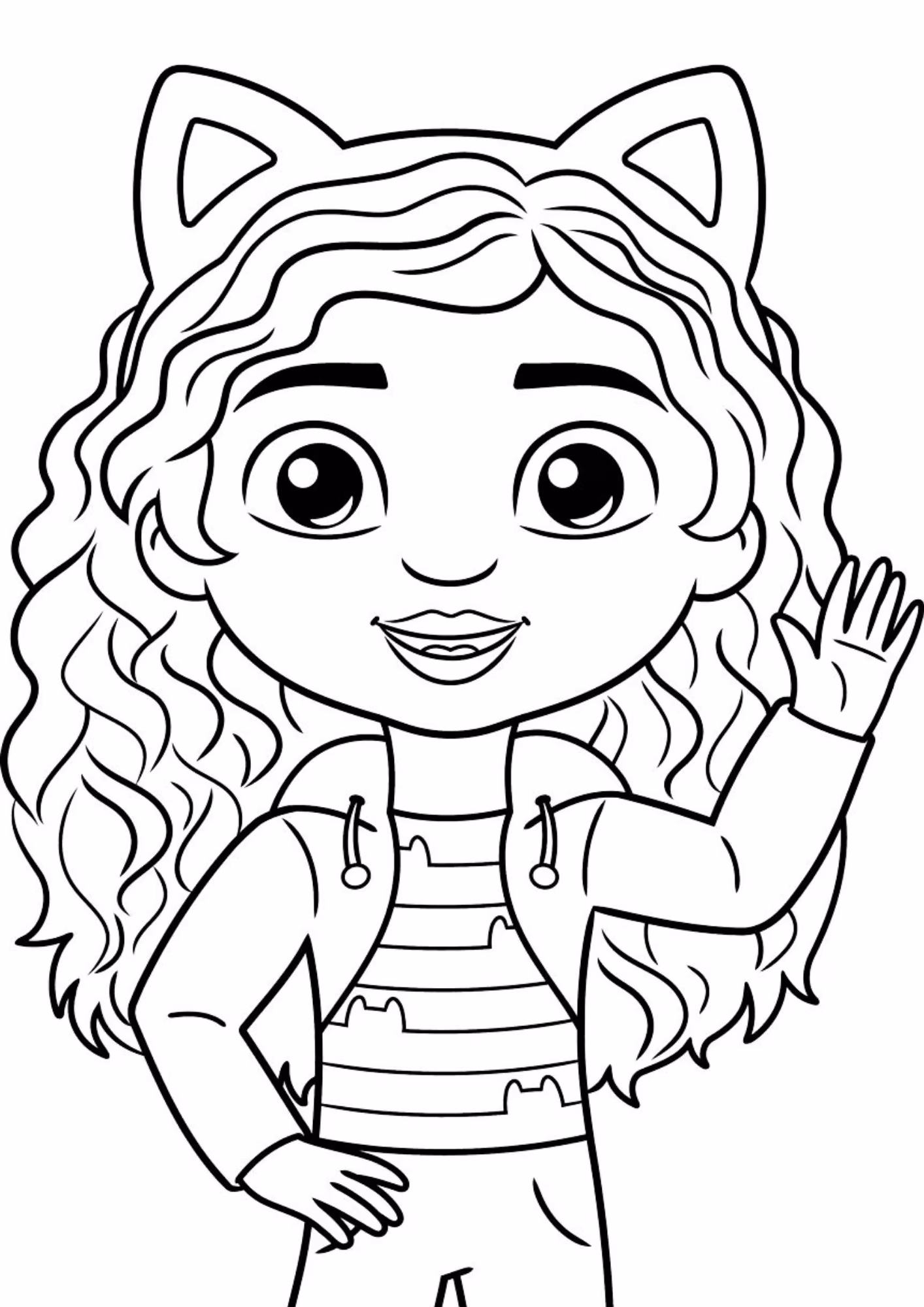 A casa magica da gabby e para colorir — desenho para imprimir