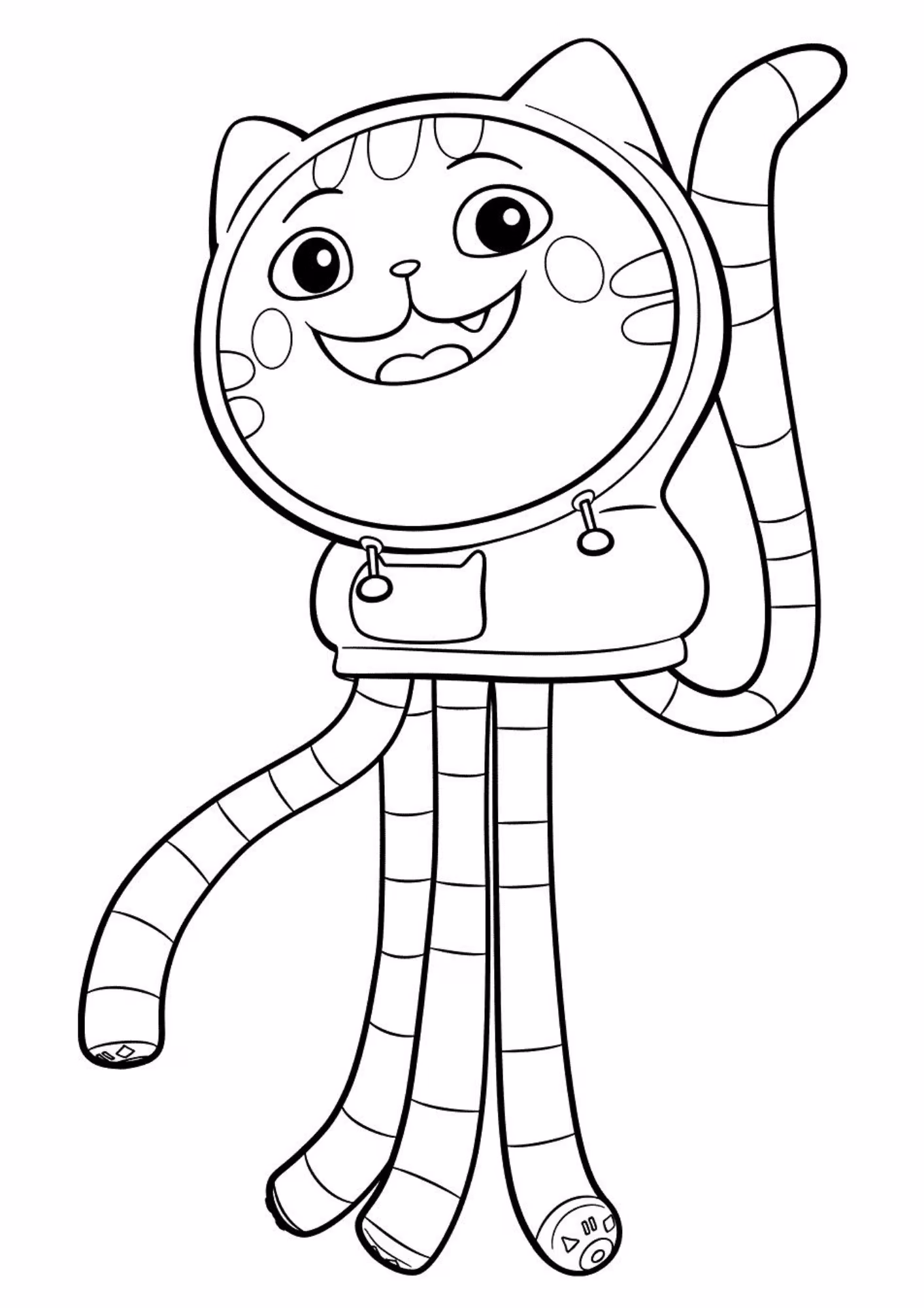 A casa magica da gabby e para colorir — desenho para imprimir