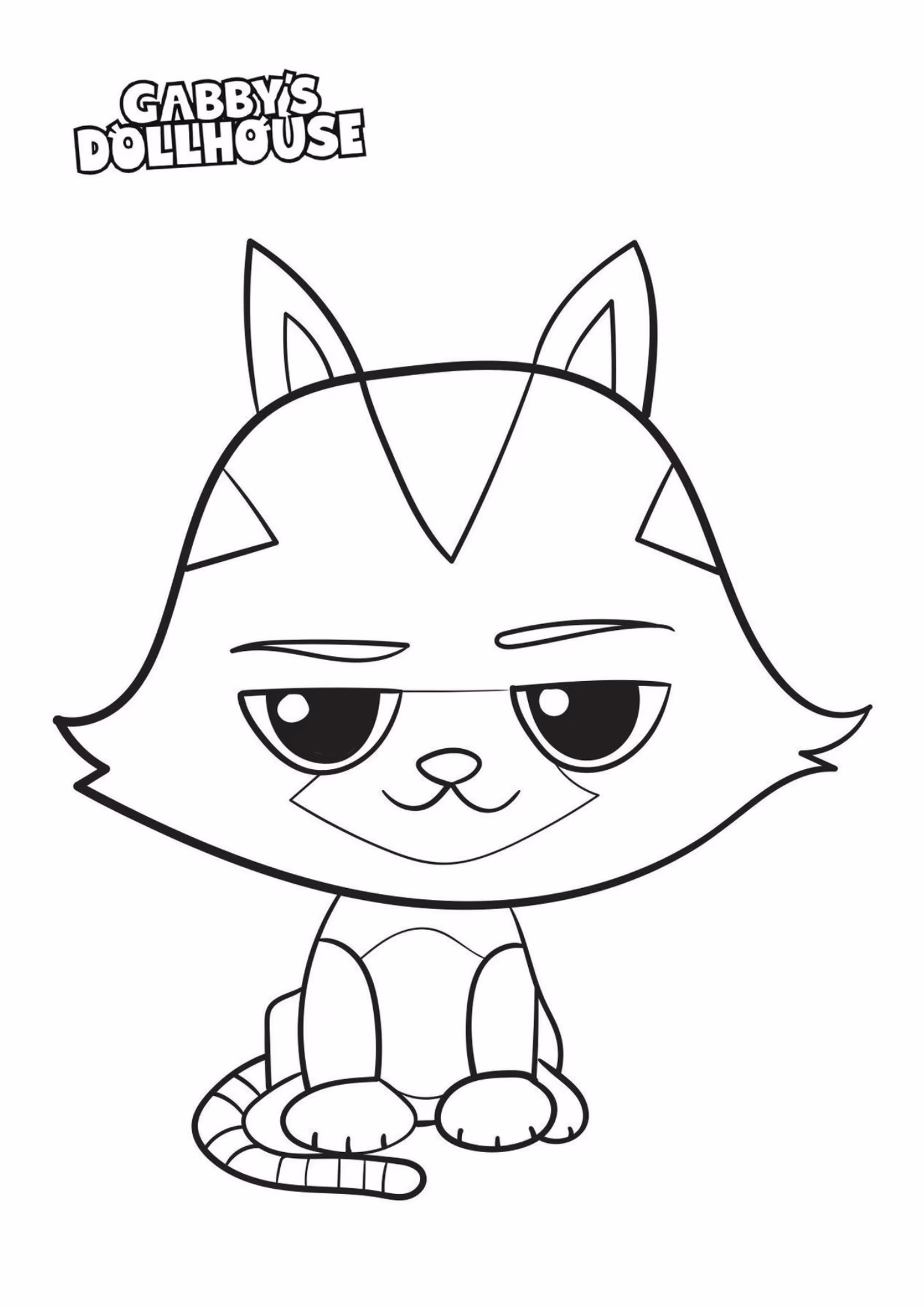 A casa magica da gabby e para colorir — desenho para imprimir