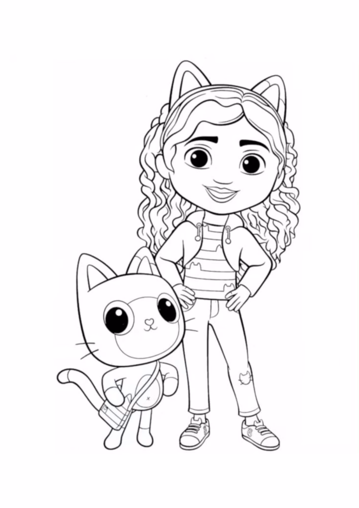 A casa magica da gabby e para colorir — desenho para imprimir