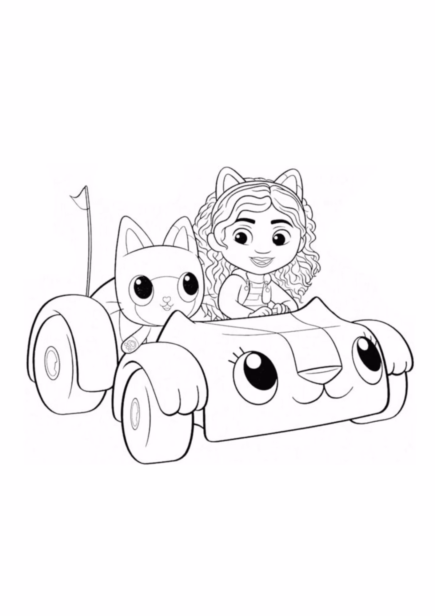 A casa magica da gabby e para colorir — desenho para imprimir