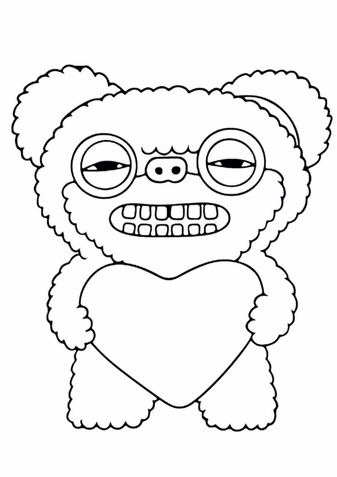 Fugglers e para colorir — desenho para imprimir