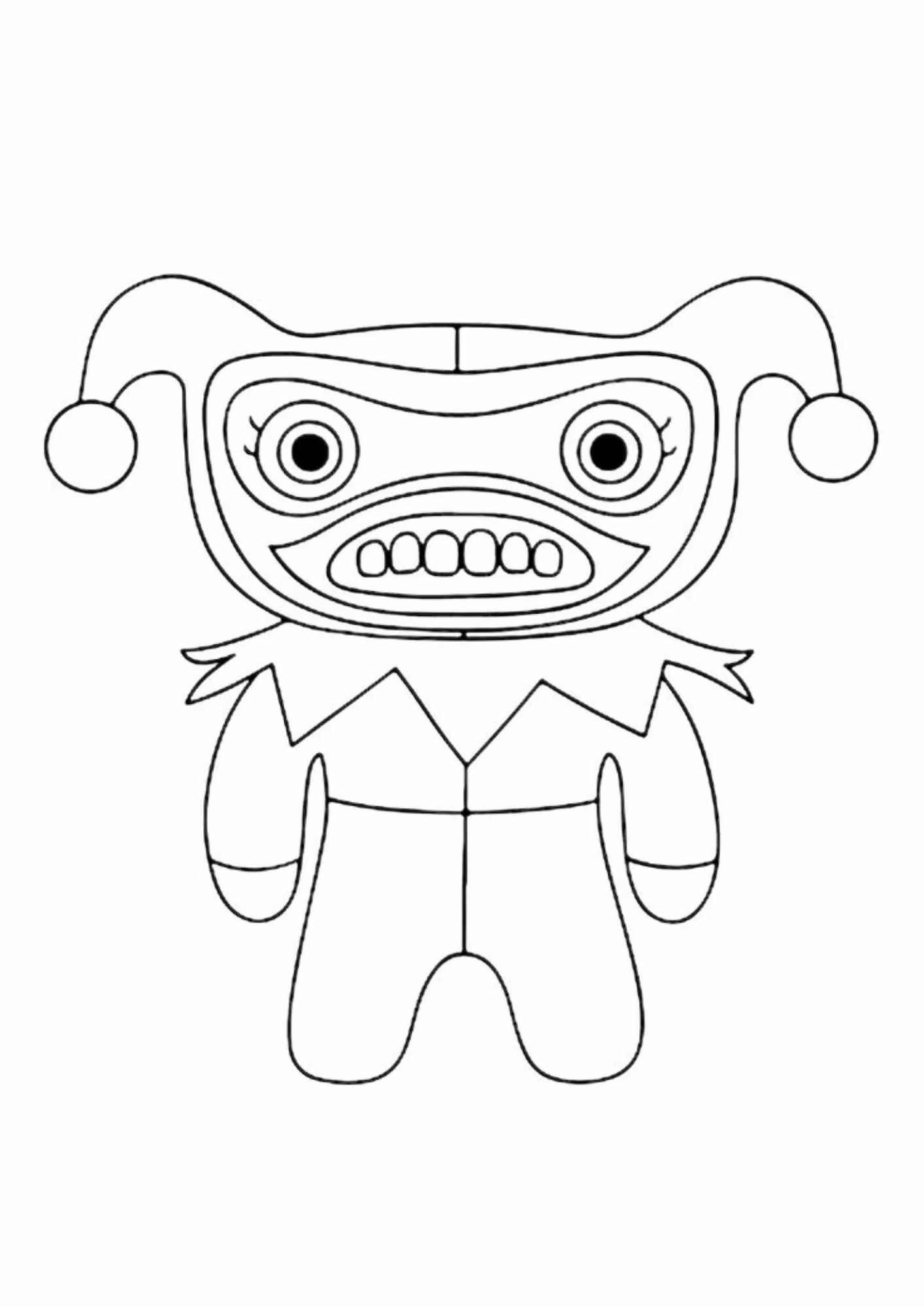 Fugglers e para colorir — desenho para imprimir