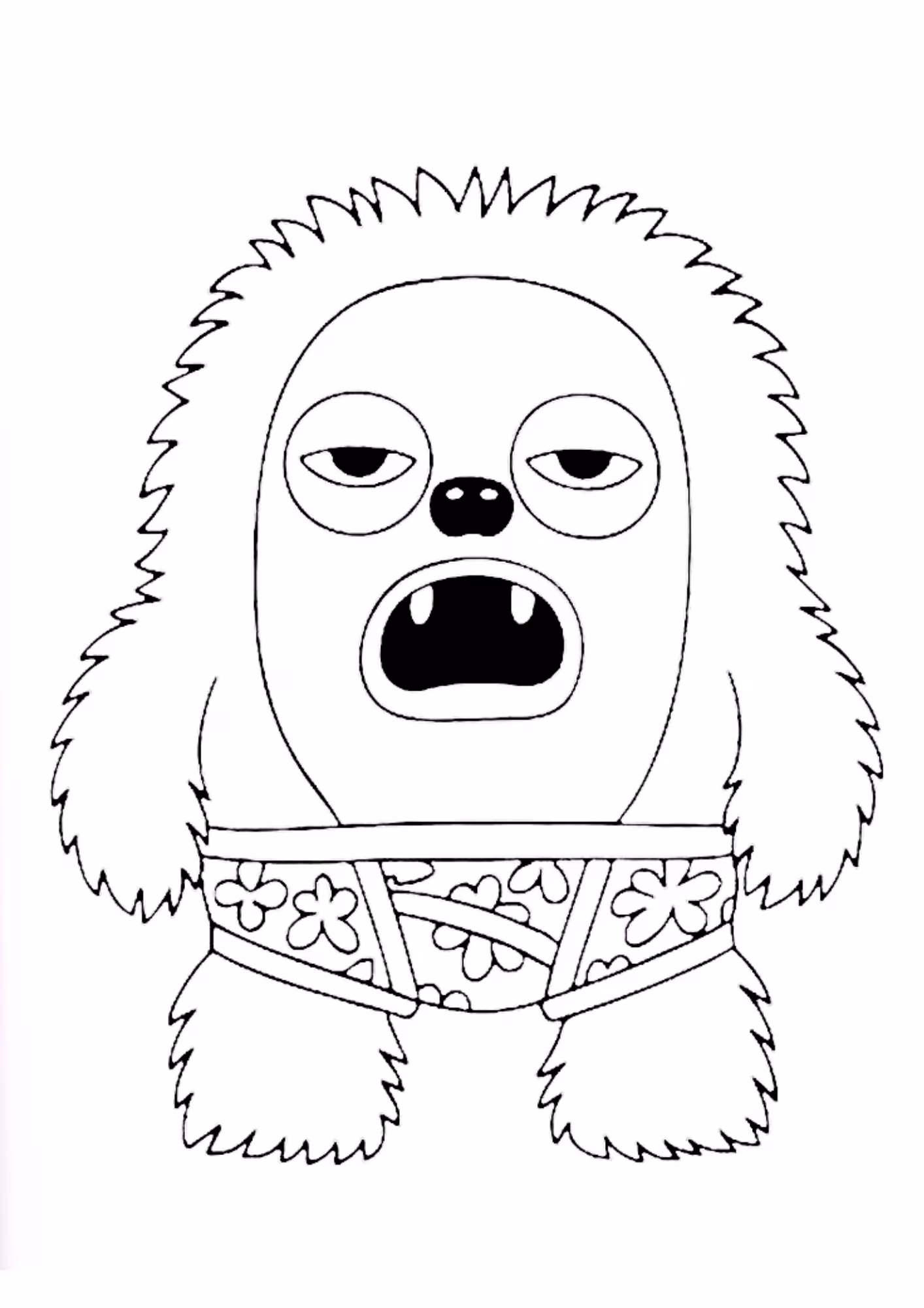 Fugglers e para colorir — desenho para imprimir