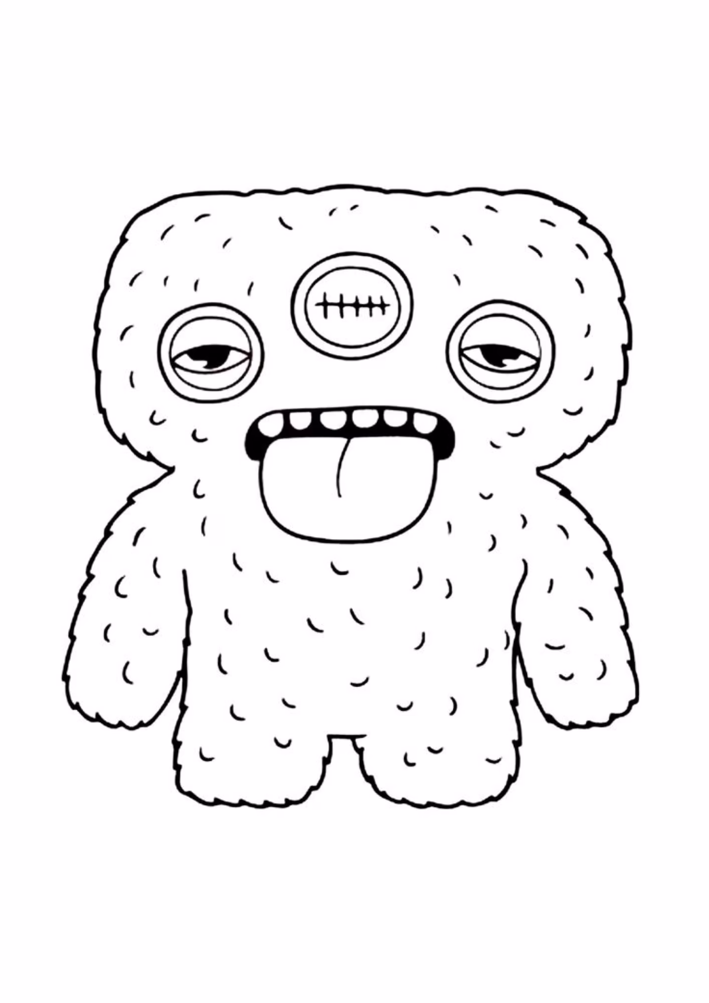 Fugglers e para colorir — desenho para imprimir