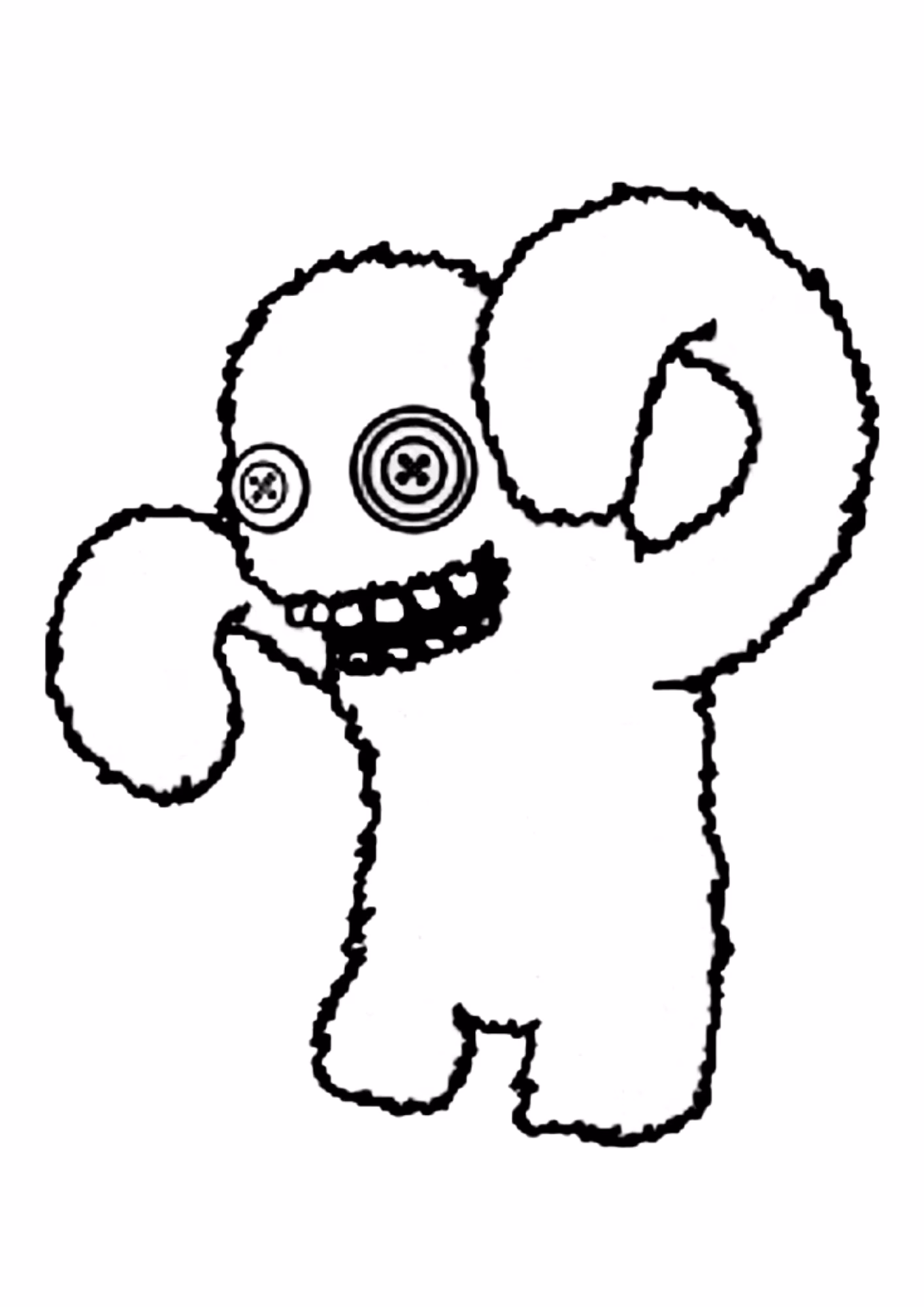Fugglers e para colorir — desenho para imprimir