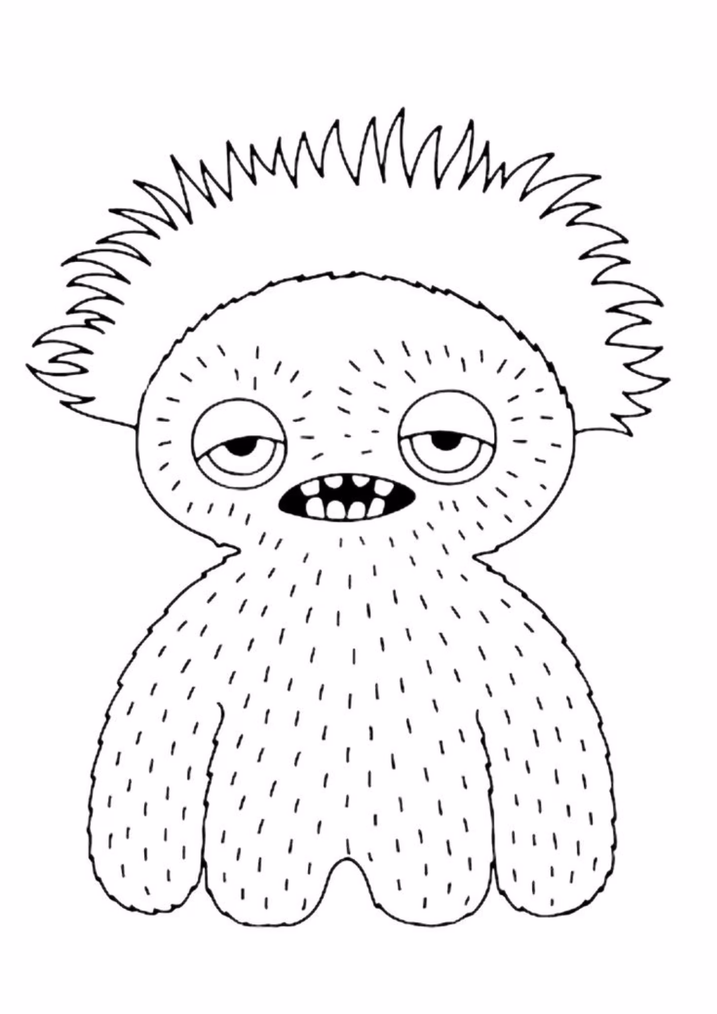 Fugglers e para colorir — desenho para imprimir