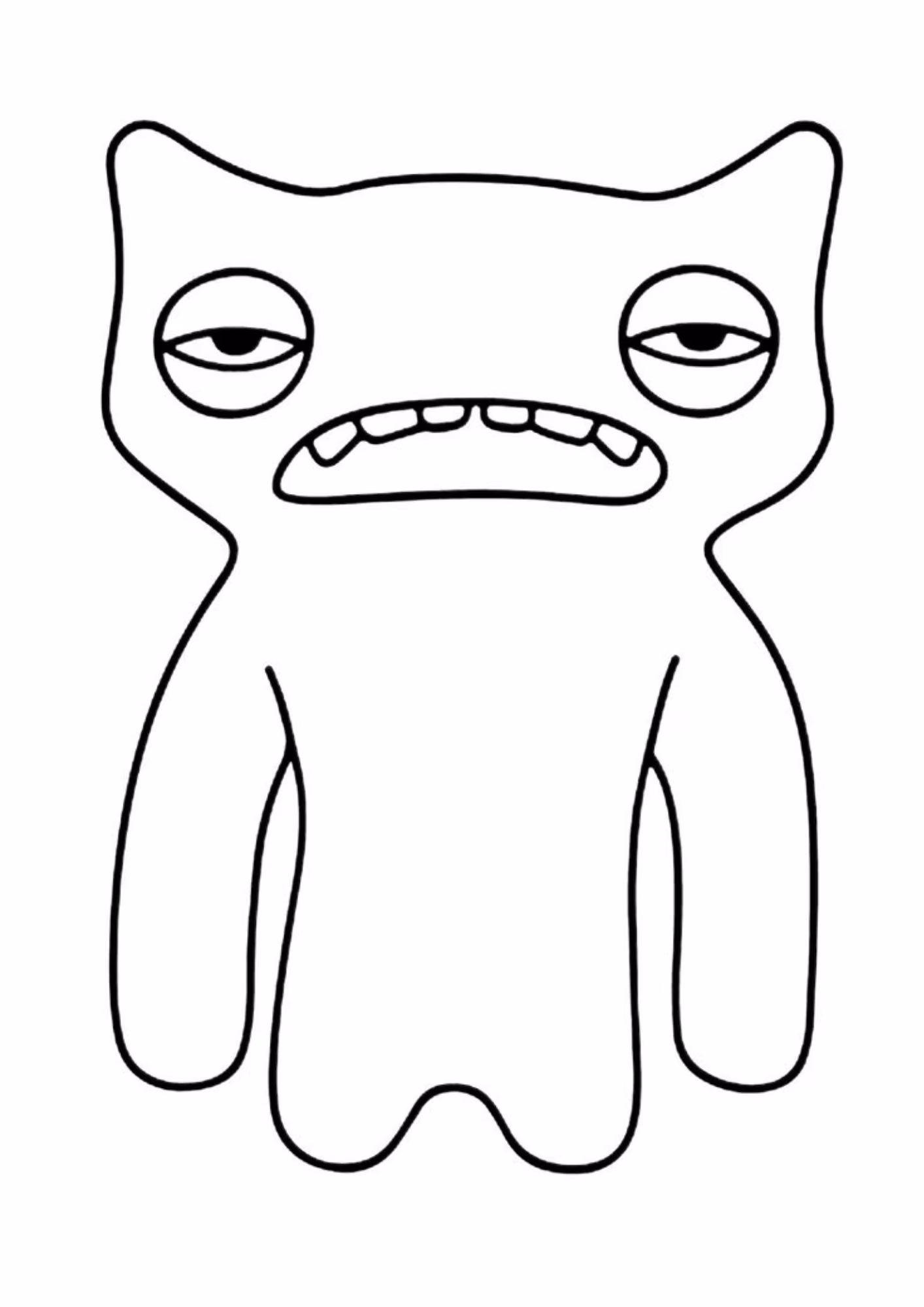 Fugglers e para colorir — desenho para imprimir