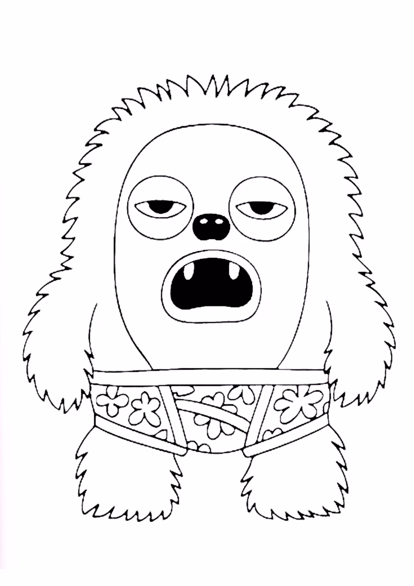 Fugglers e para colorir — desenho para imprimir