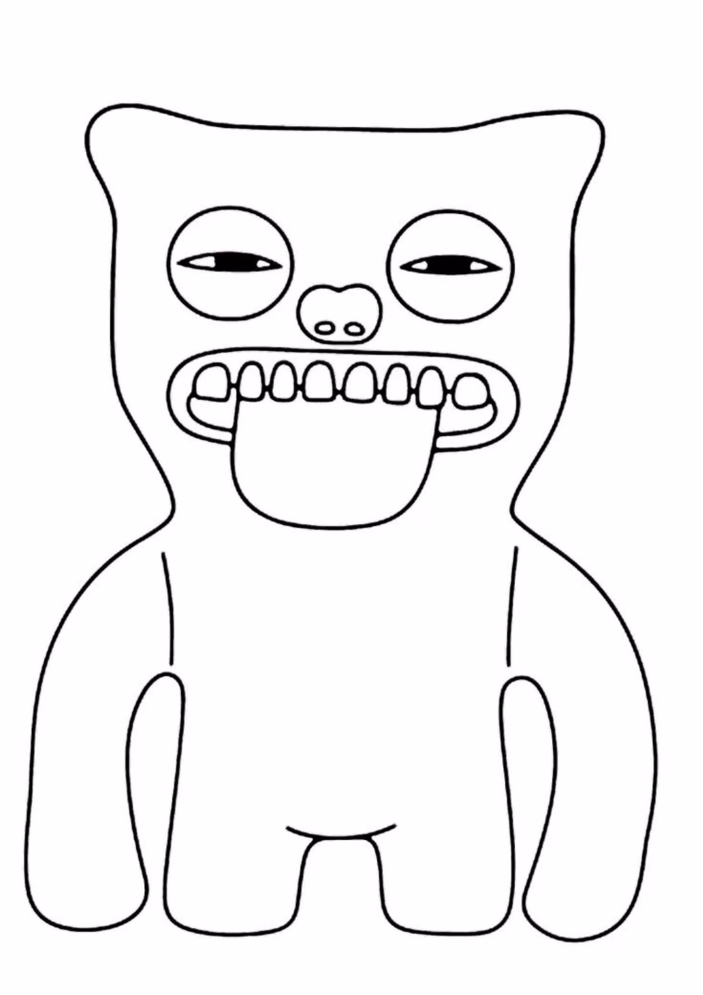 Fugglers e para colorir — desenho para imprimir