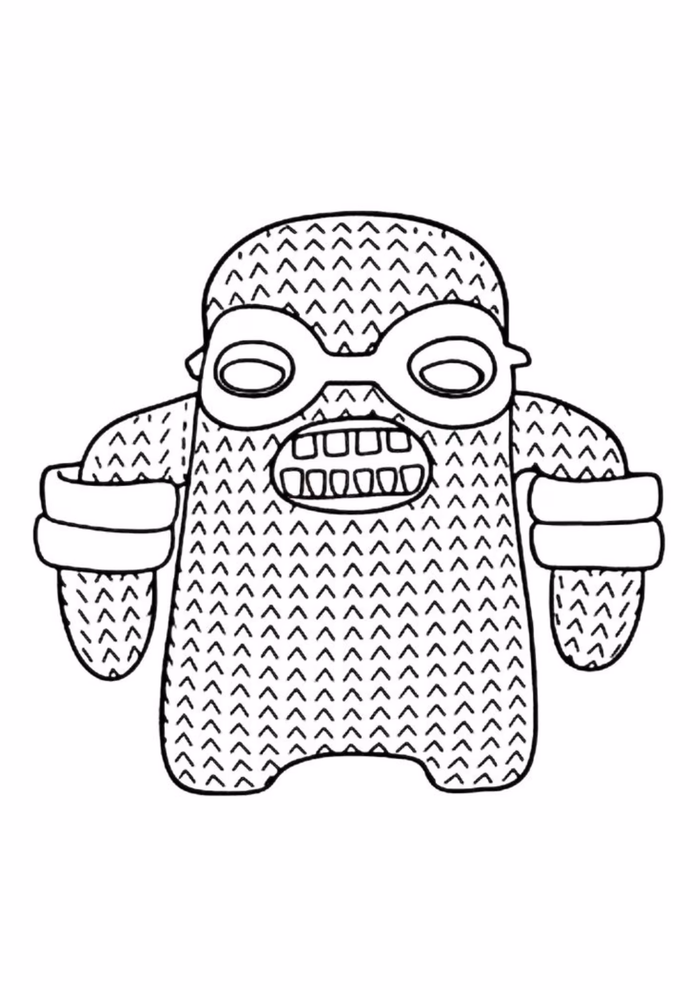 Fugglers e para colorir — desenho para imprimir