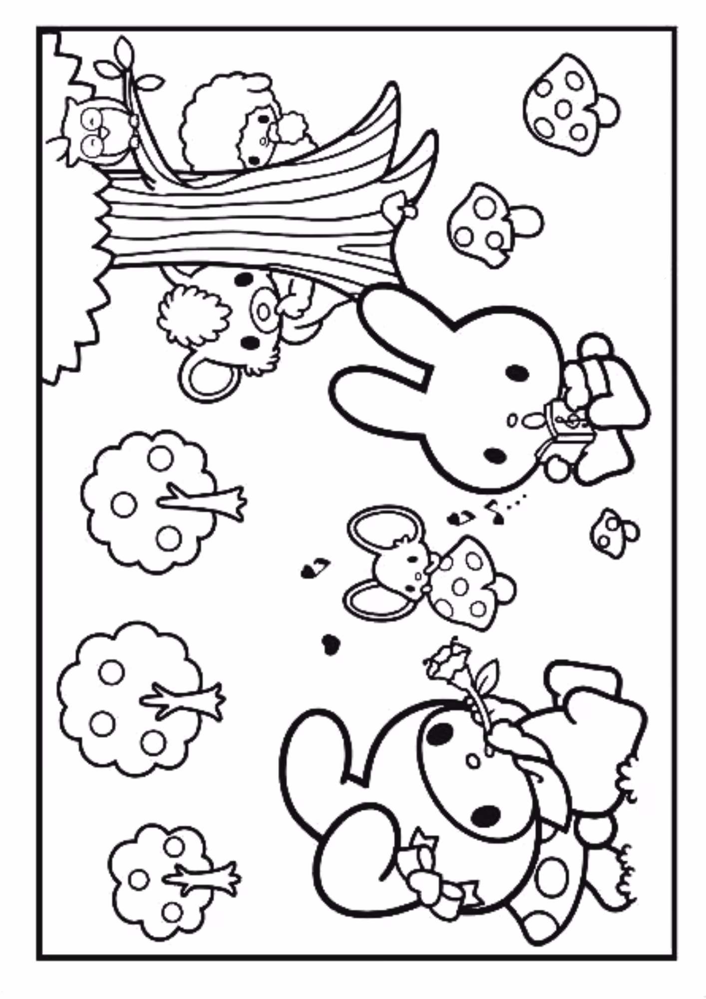 My melody e para colorir — desenho para imprimir