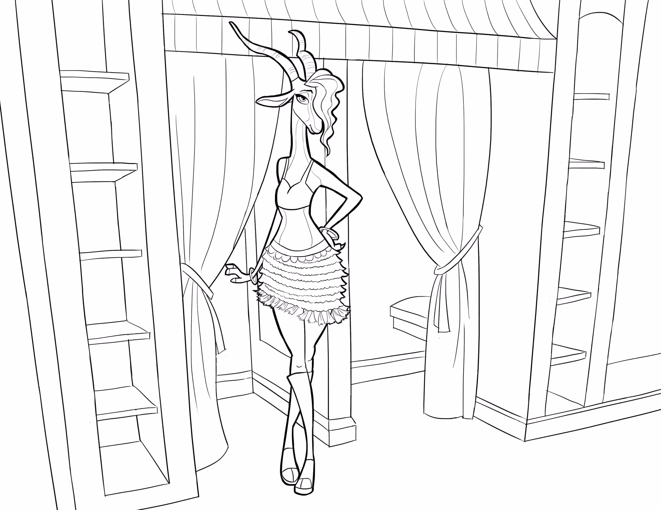 Zootopia 2.jpg para colorir — desenho para imprimir