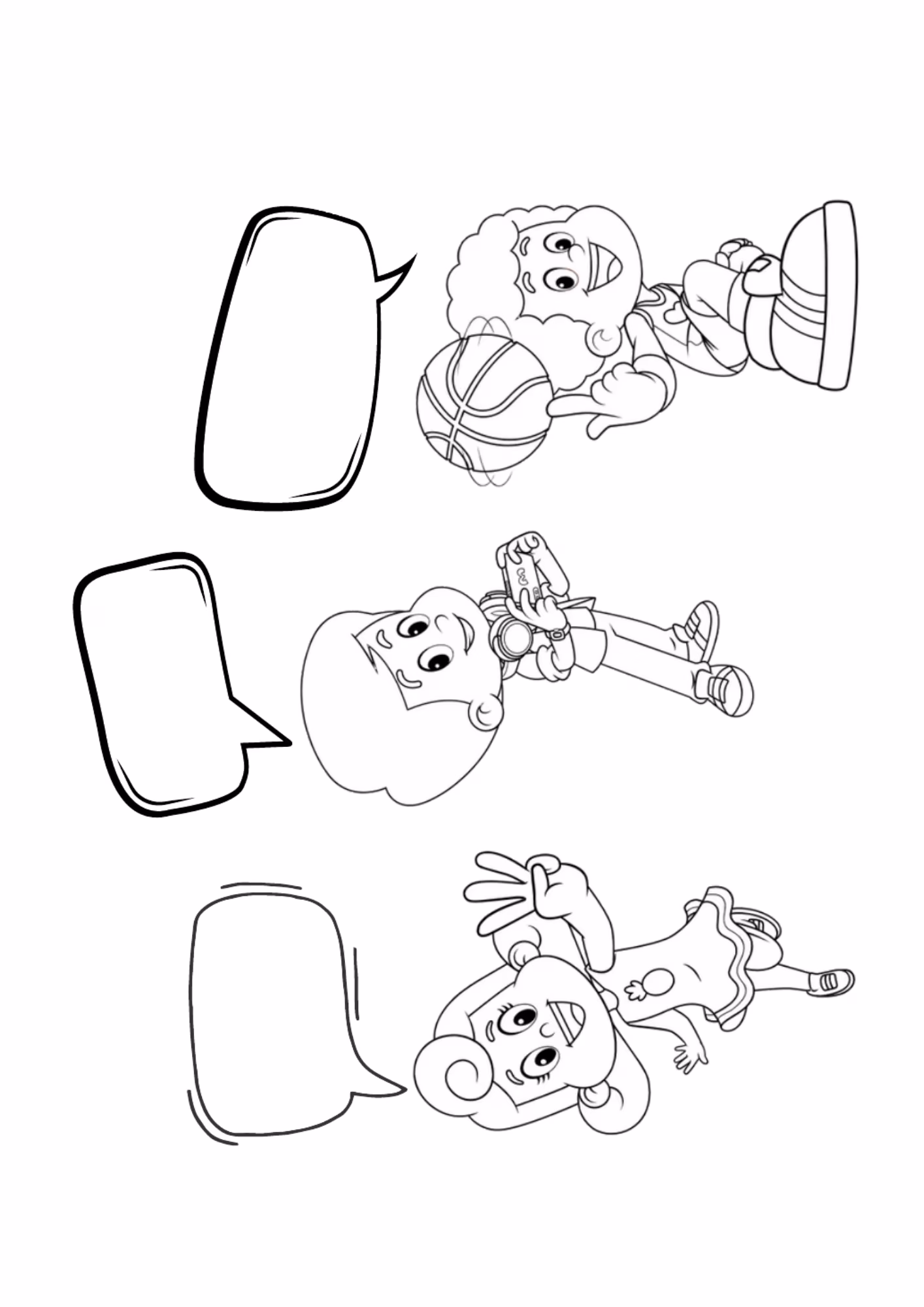 Palavrinhas e para colorir — desenho para imprimir