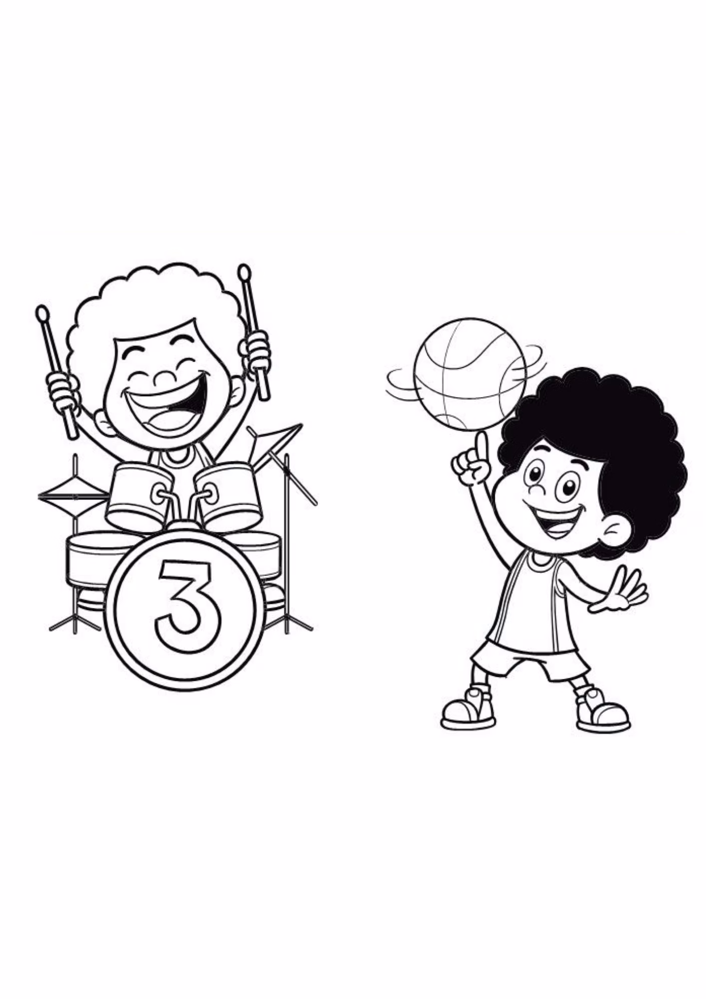 Palavrinhas e para colorir — desenho para imprimir