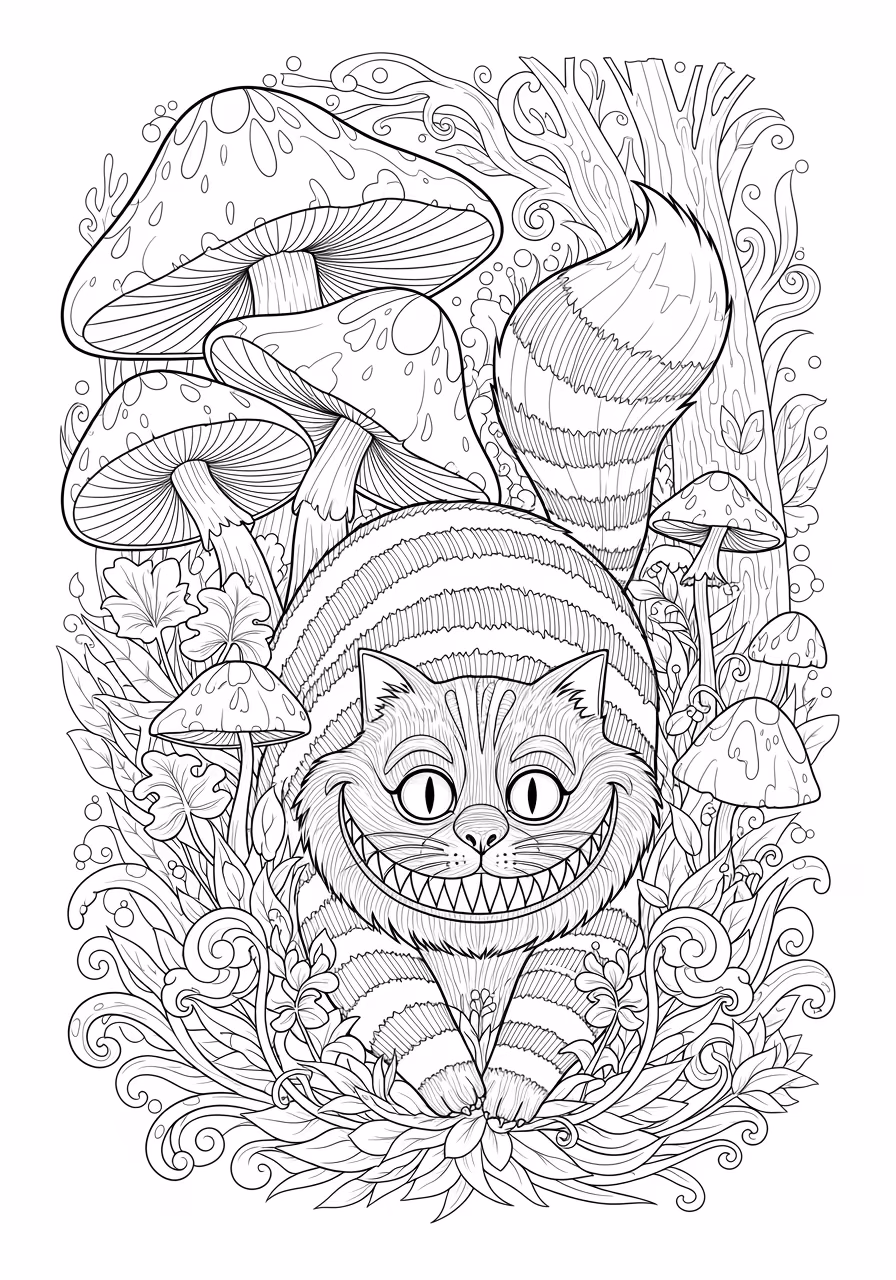 Alice para colorir — desenho para imprimir