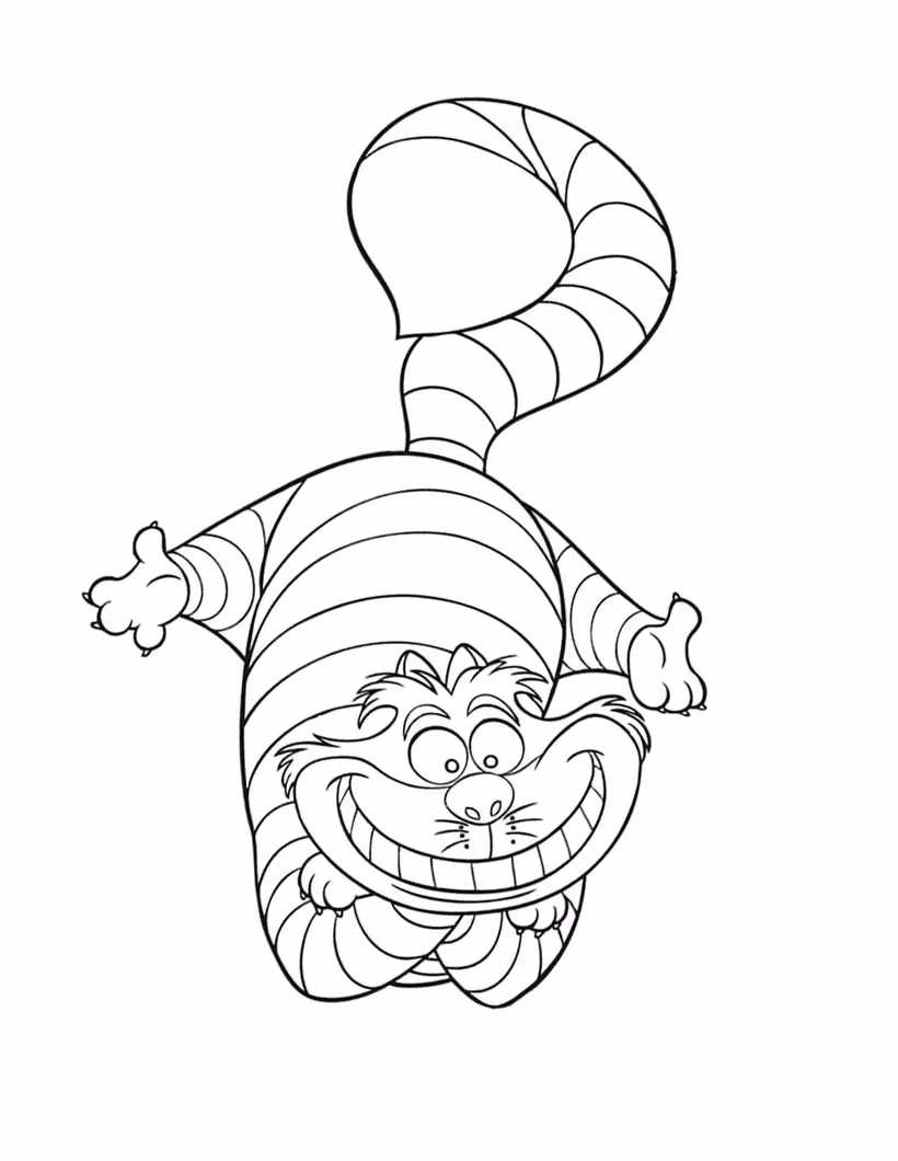 Alice para colorir — desenho para imprimir