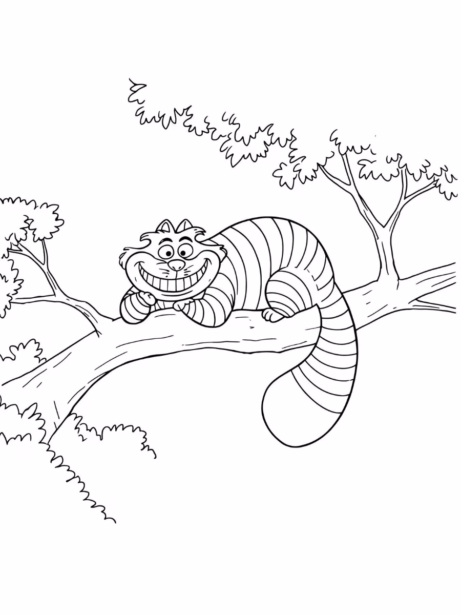 Alice para colorir — desenho para imprimir
